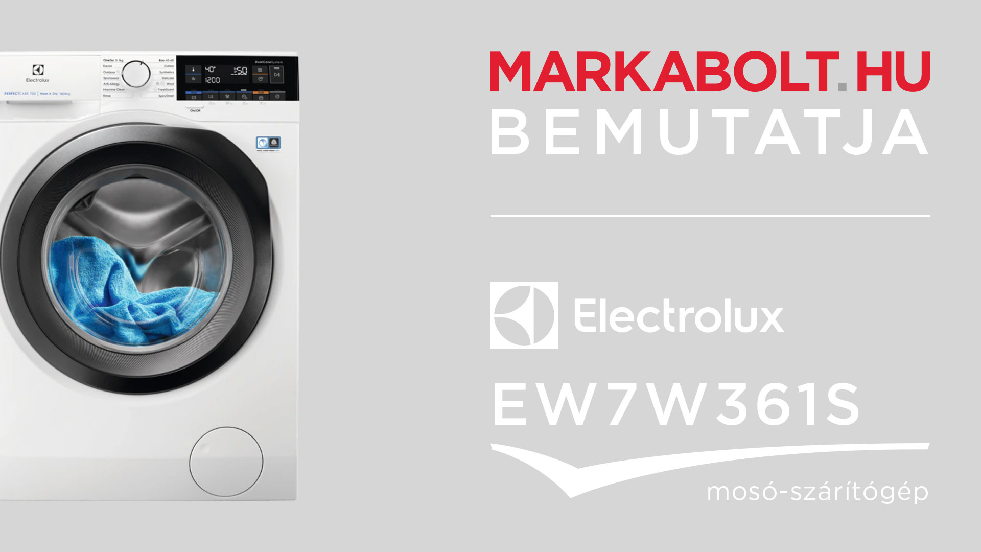 N&eacute;zd meg a Electrolux EW7W361S vide&oacute;j&aacute;t