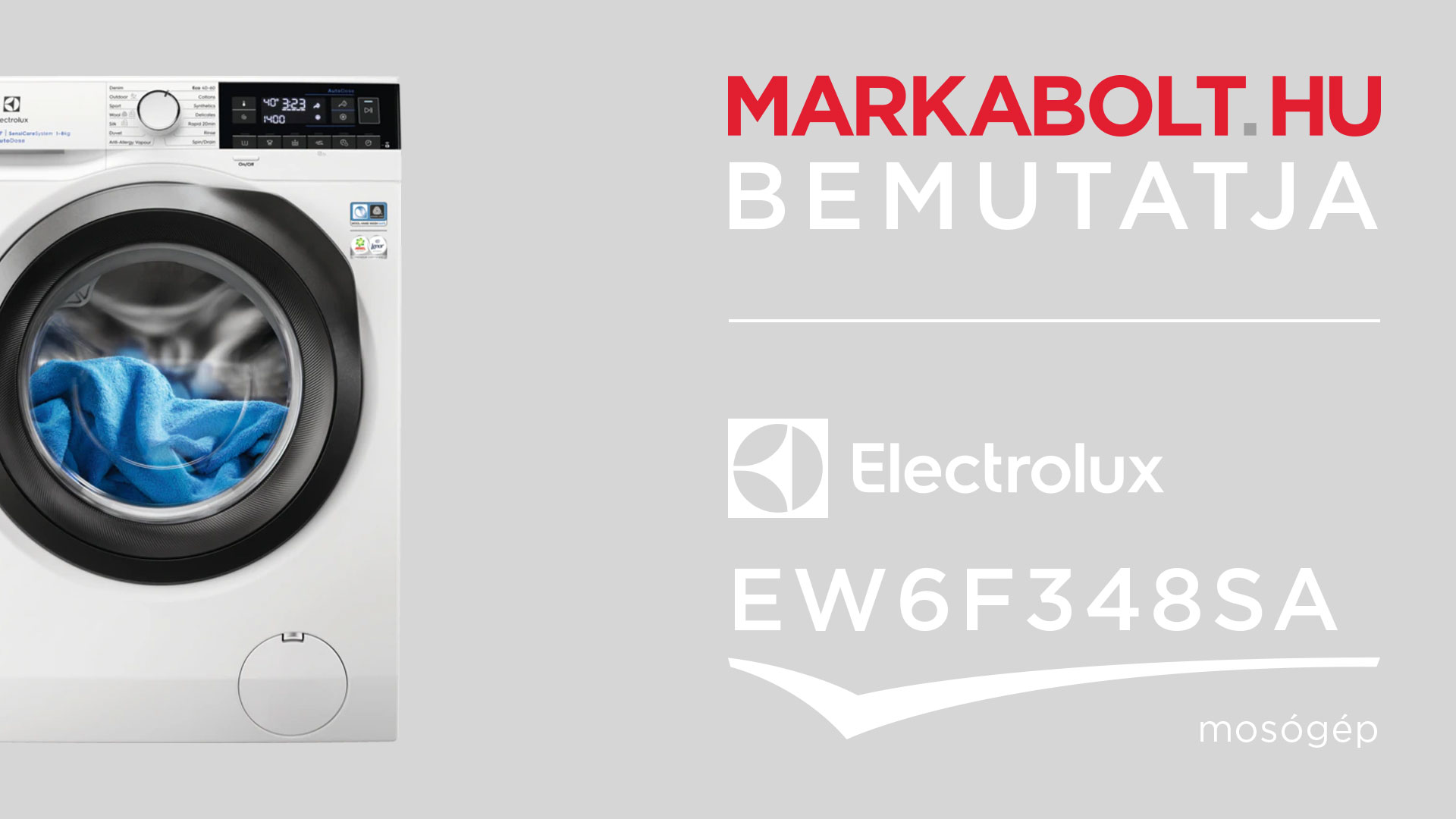 N&eacute;zd meg a Electrolux EW6F348SA vide&oacute;j&aacute;t