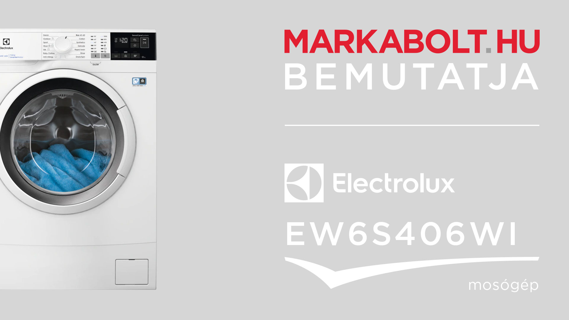 N&eacute;zd meg a Electrolux EW6S406WI vide&oacute;j&aacute;t