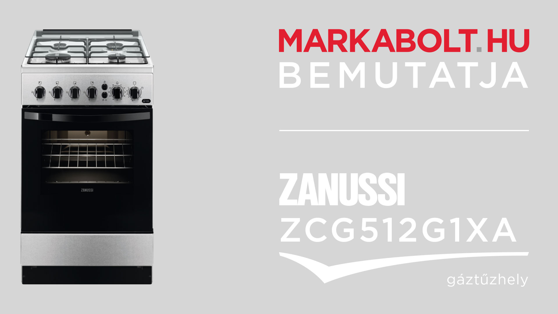 N&eacute;zd meg a Zanussi ZCG512G1XA vide&oacute;j&aacute;t