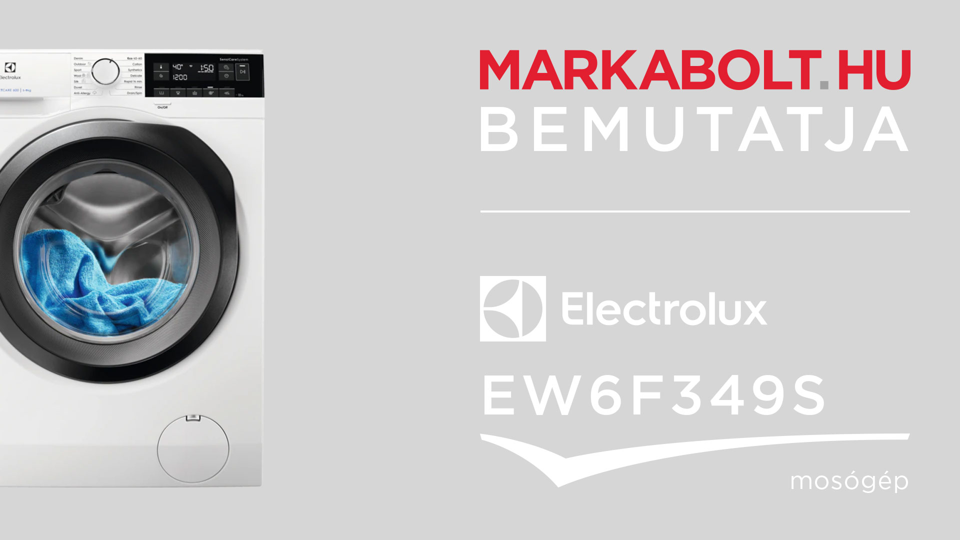 N&eacute;zd meg a Electrolux EW6F349S vide&oacute;j&aacute;t