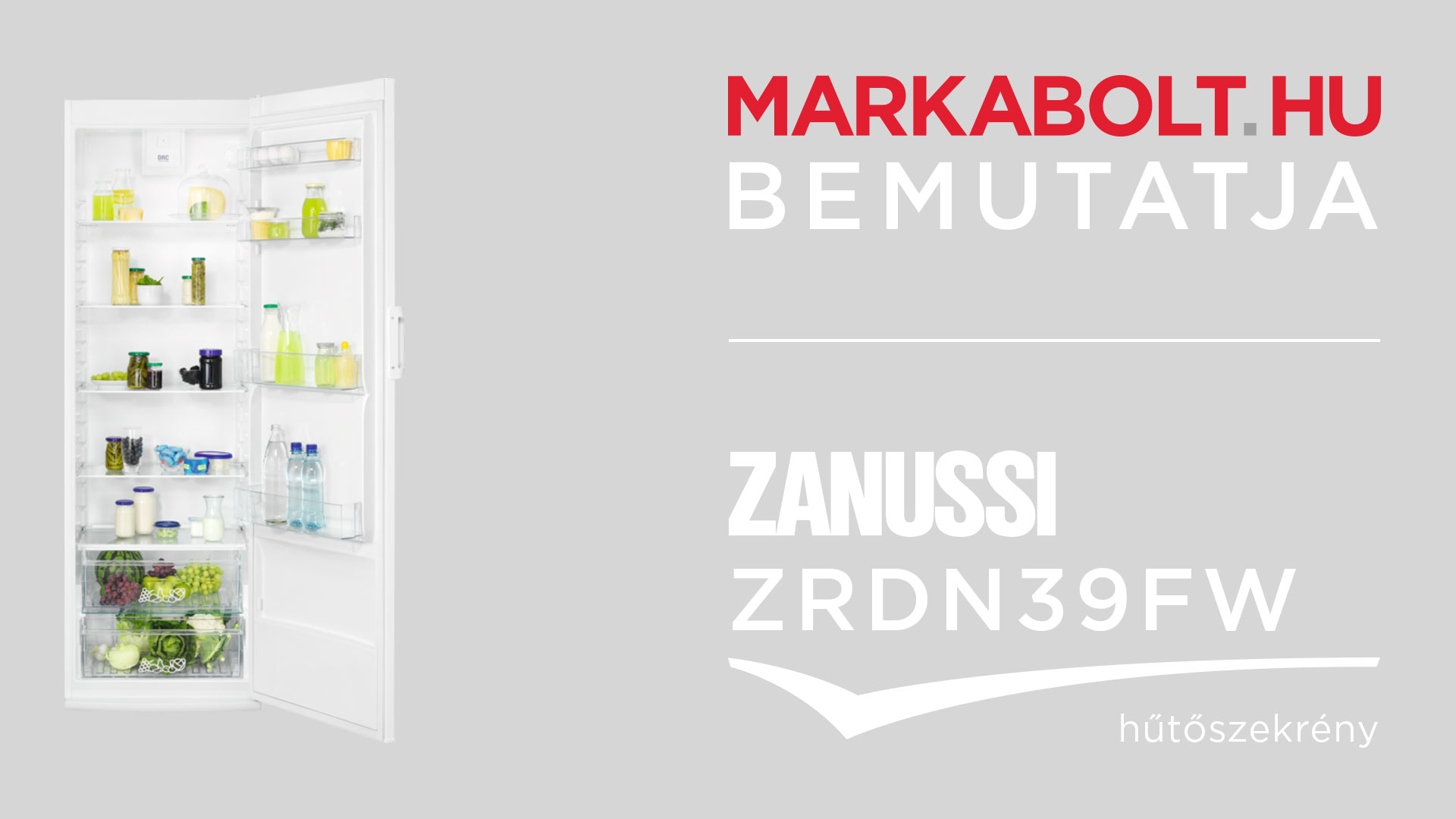 N&eacute;zd meg a Zanussi ZRDN39FW vide&oacute;j&aacute;t