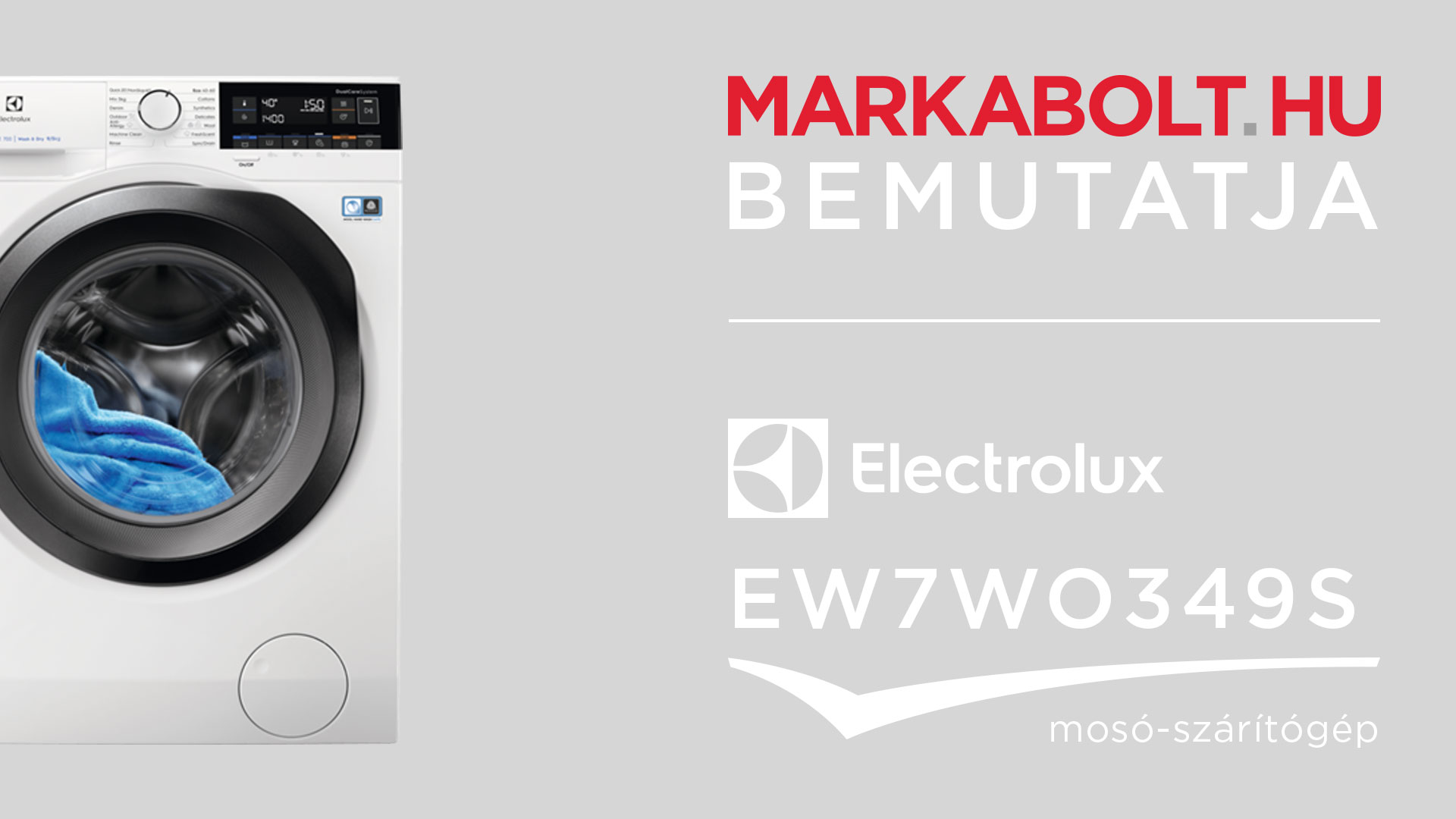 N&eacute;zd meg a Electrolux EW7WO349S vide&oacute;j&aacute;t