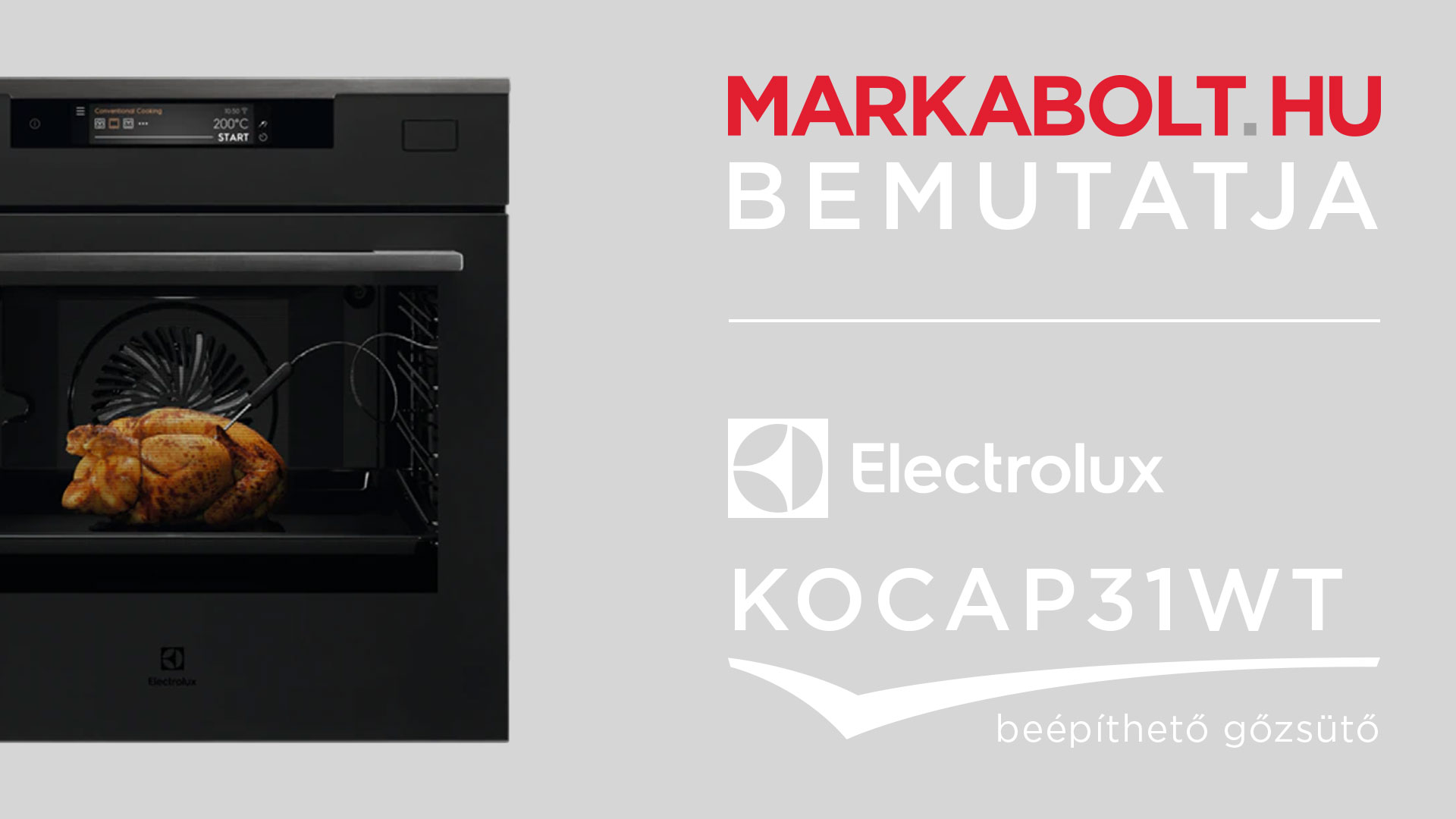 N&eacute;zd meg a Electrolux KOCAP31WT vide&oacute;j&aacute;t