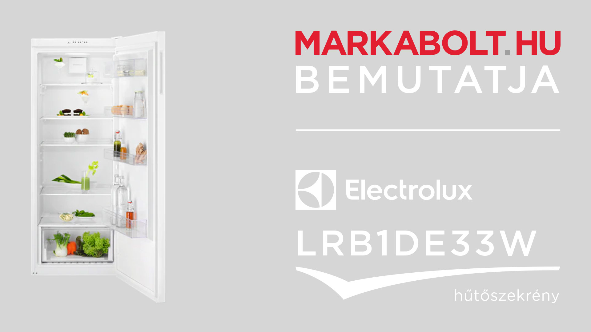 N&eacute;zd meg a Electrolux LRB1DE33W vide&oacute;j&aacute;t