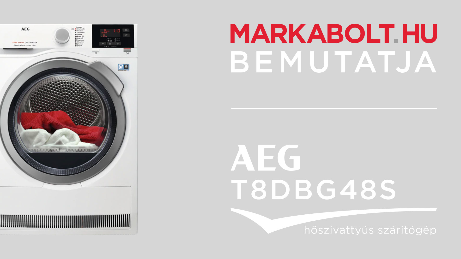 N&eacute;zd meg a AEG T8DBG48S vide&oacute;j&aacute;t