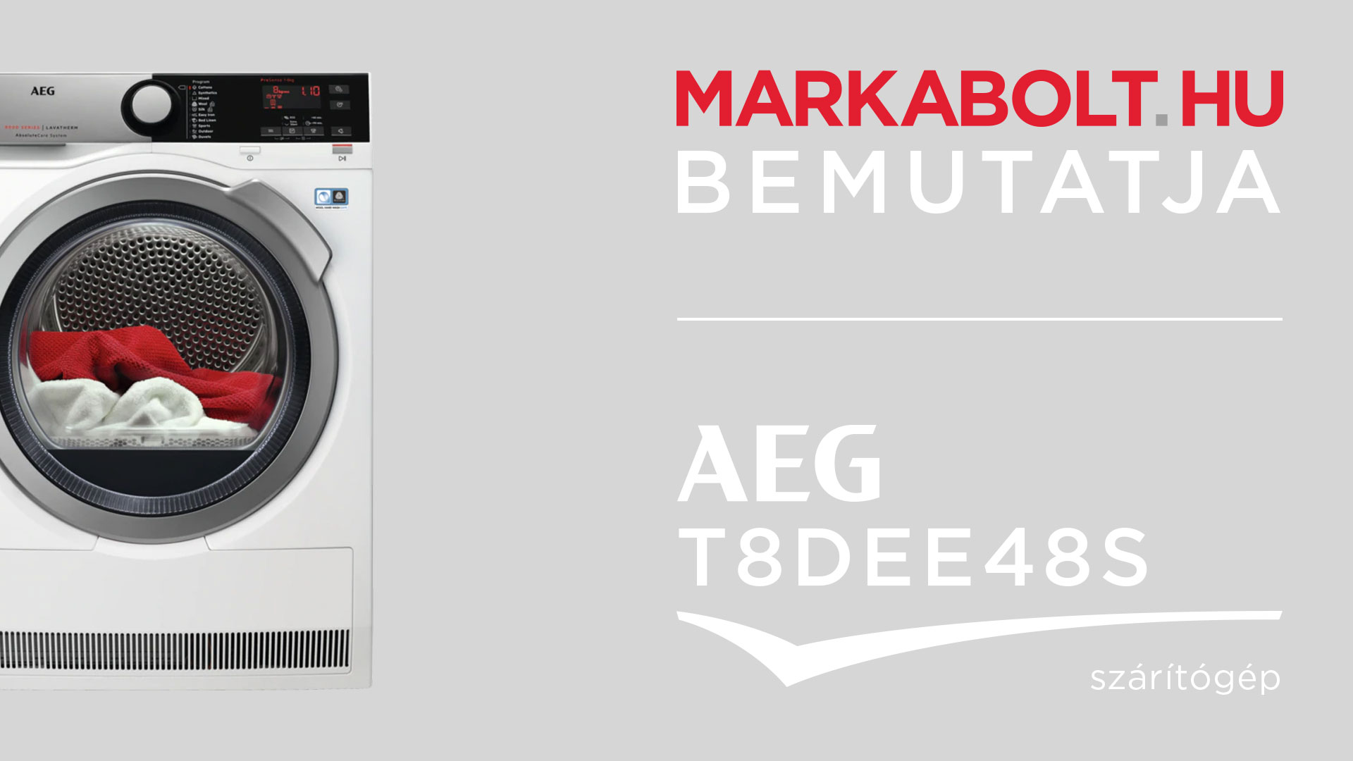 N&eacute;zd meg a AEG T8DEE48S vide&oacute;j&aacute;t