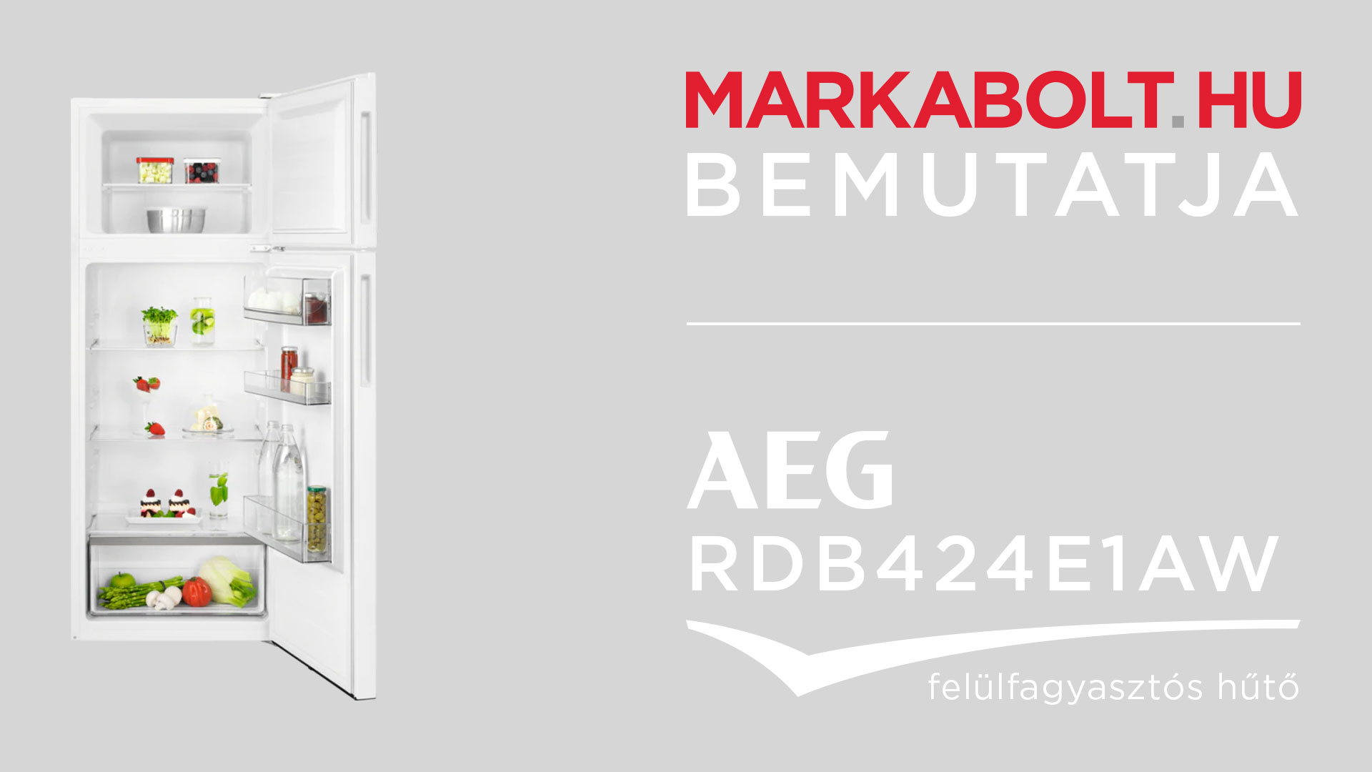N&eacute;zd meg a AEG RDB424E1AW vide&oacute;j&aacute;t