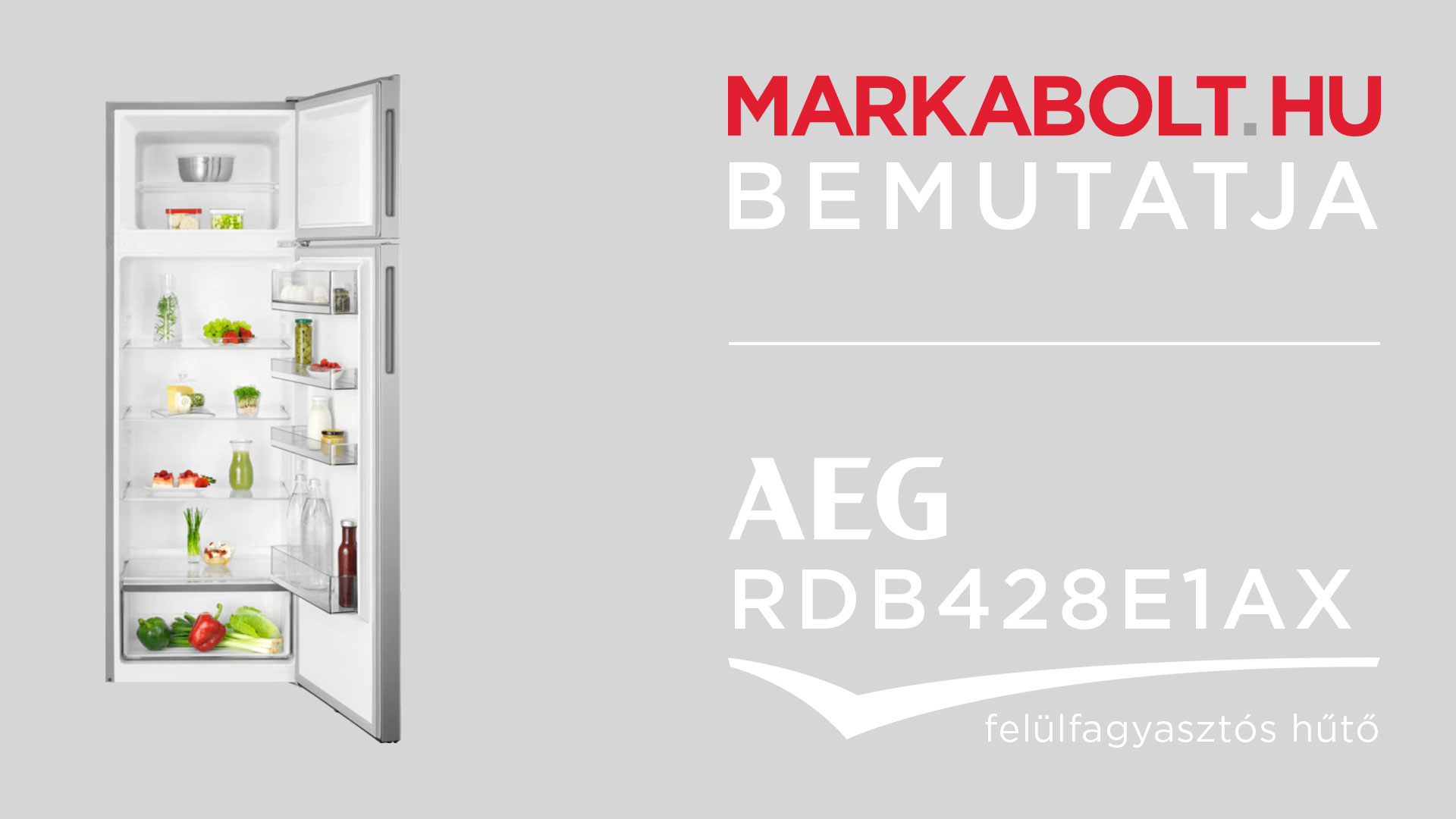N&eacute;zd meg a AEG RDB428E1AX vide&oacute;j&aacute;t