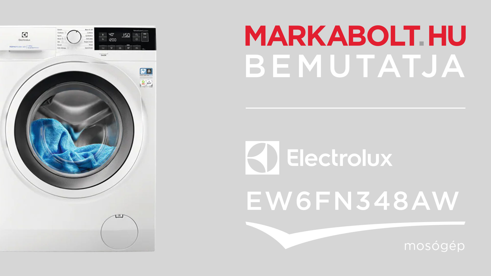 N&eacute;zd meg a Electrolux EW6FN348AW vide&oacute;j&aacute;t
