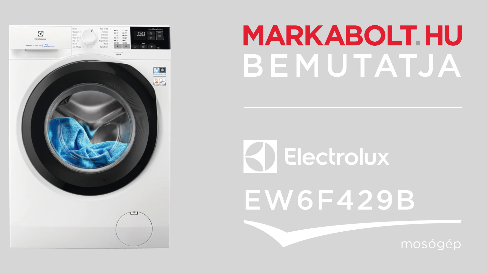 N&eacute;zd meg a Electrolux EW6F429B vide&oacute;j&aacute;t