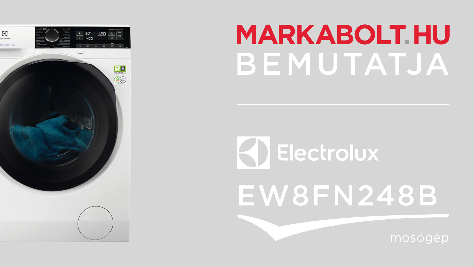 N&eacute;zd meg a Electrolux EW8FN248B vide&oacute;j&aacute;t
