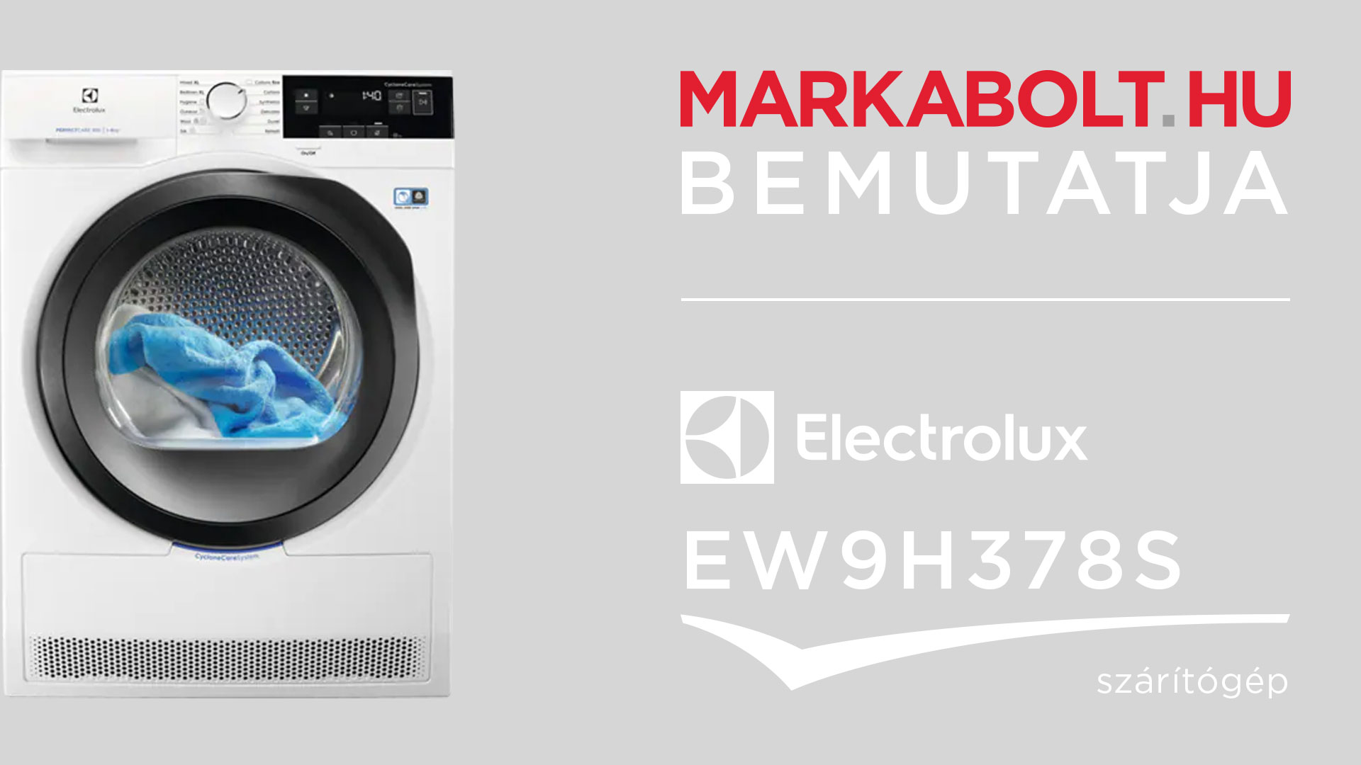 N&eacute;zd meg a Electrolux EW9H378S vide&oacute;j&aacute;t