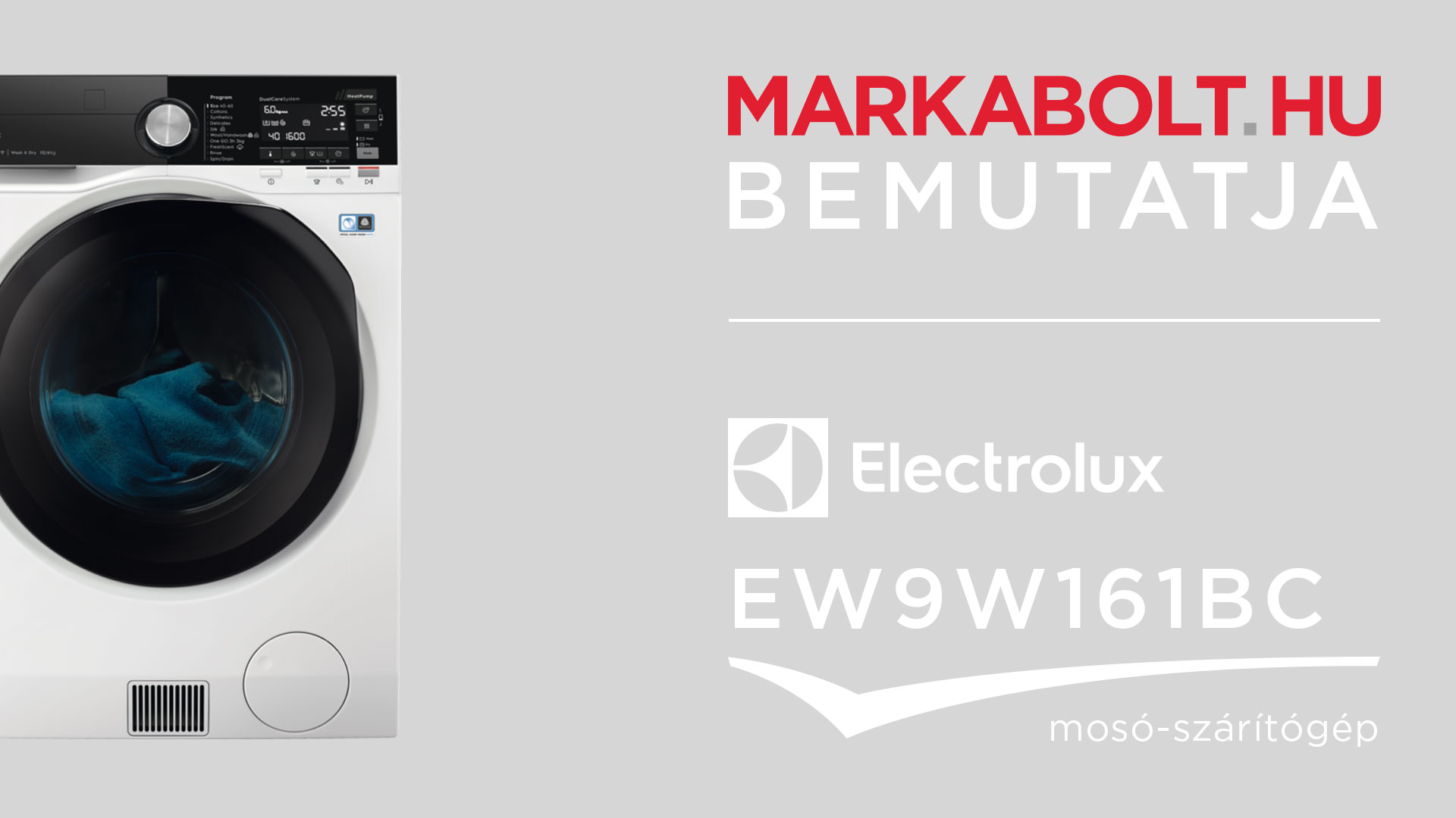 N&eacute;zd meg a Electrolux EW9W161BC vide&oacute;j&aacute;t