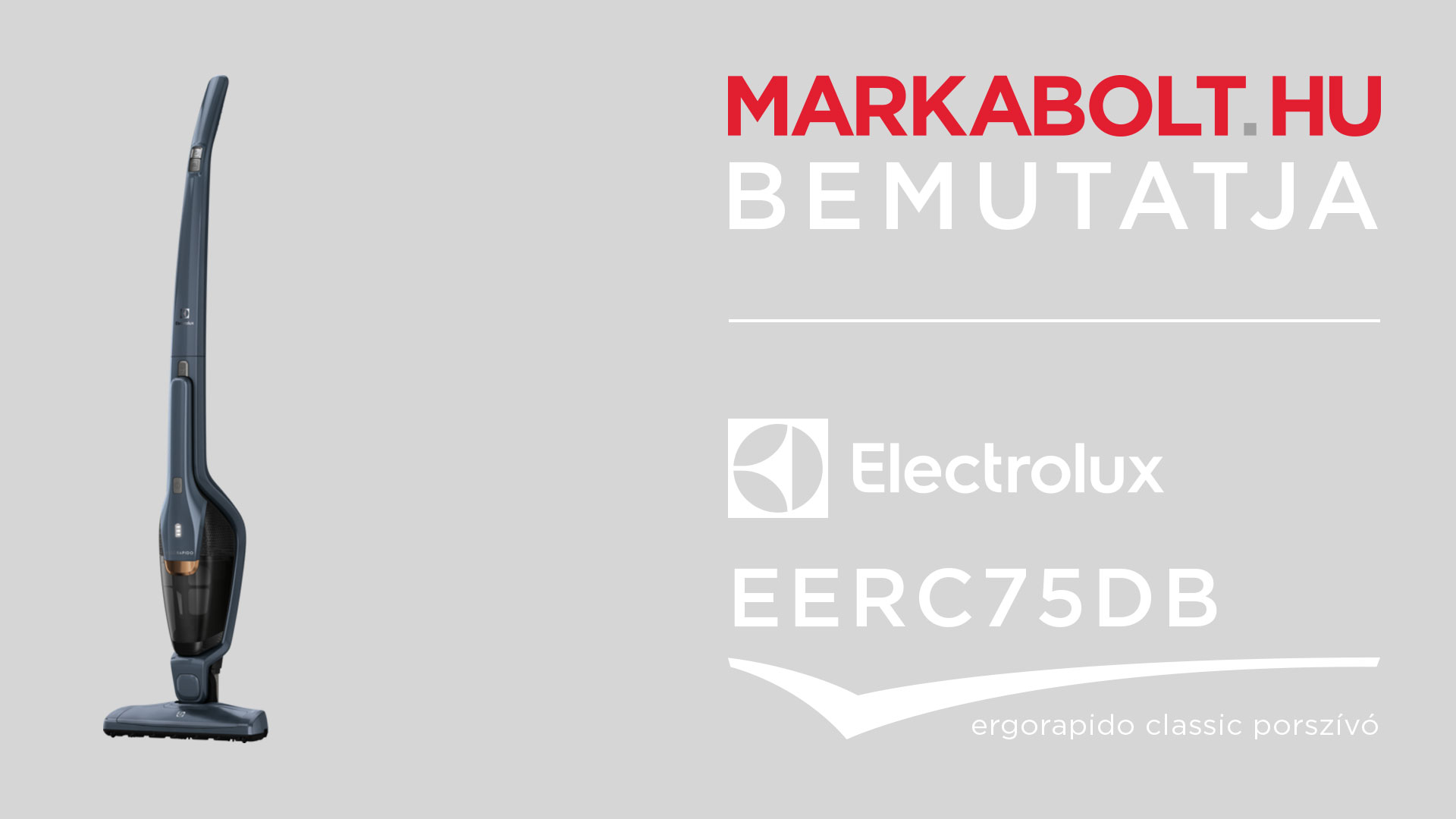 N&eacute;zd meg a Electrolux EERC75DB vide&oacute;j&aacute;t