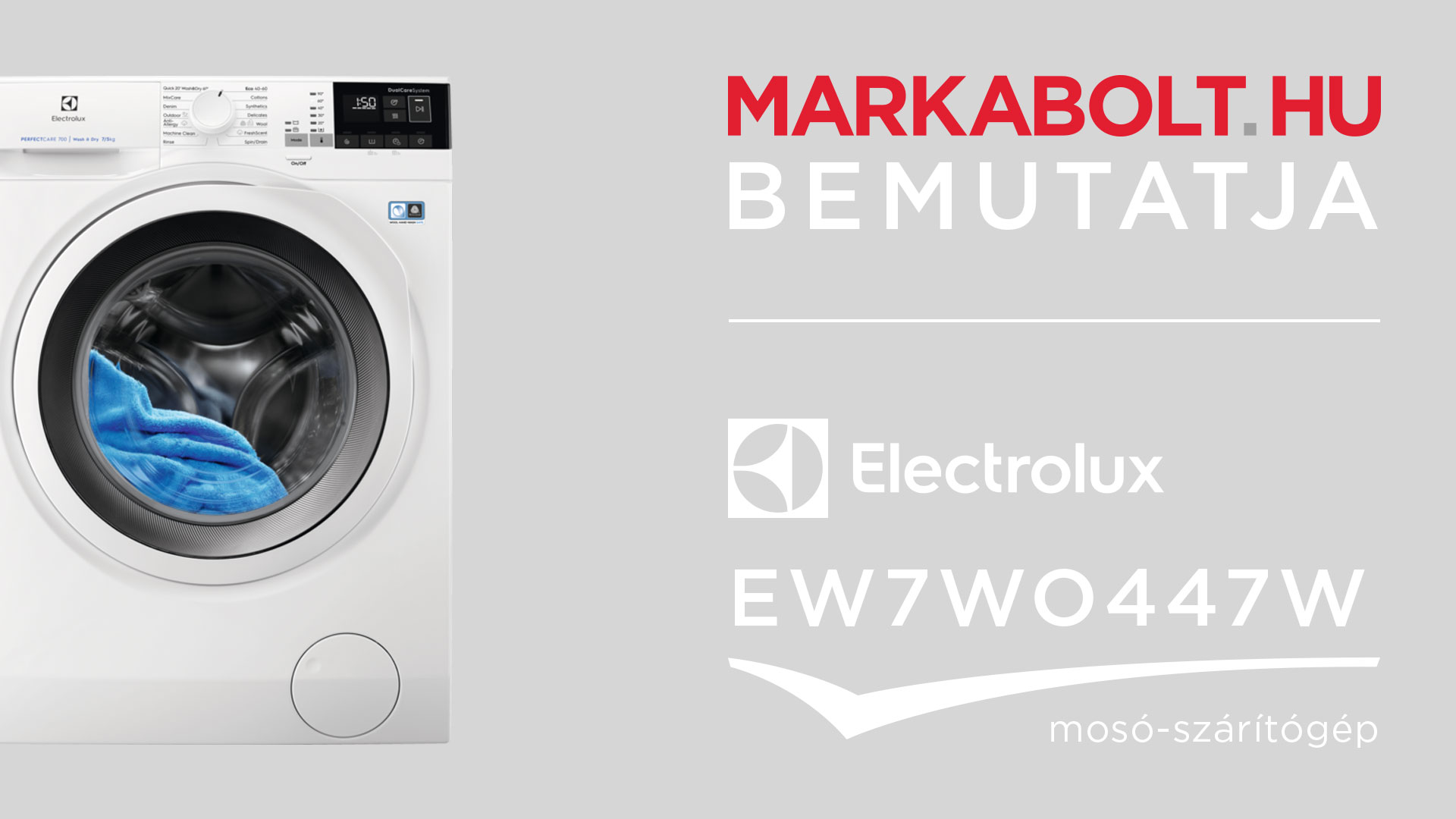 N&eacute;zd meg a Electrolux EW7WO447W vide&oacute;j&aacute;t