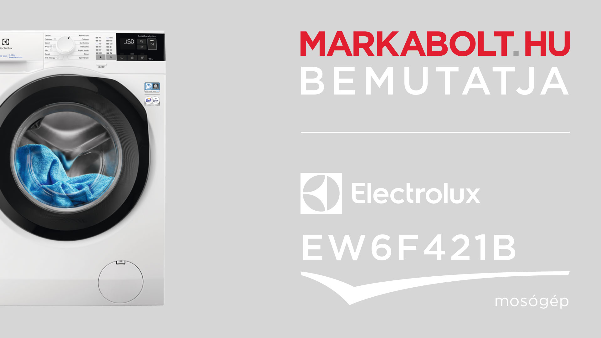 N&eacute;zd meg a Electrolux EW6F421B vide&oacute;j&aacute;t