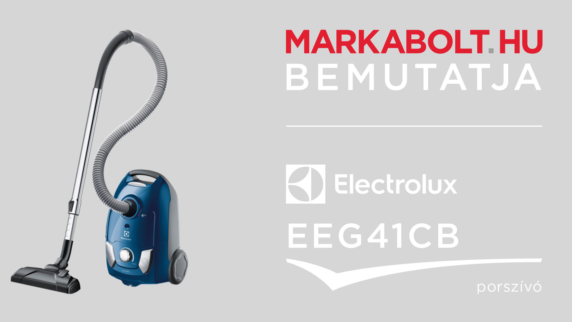 N&eacute;zd meg a Electrolux EEG41CB vide&oacute;j&aacute;t