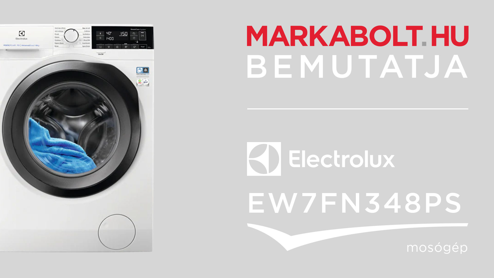 N&eacute;zd meg a Electrolux EW7FN348PS vide&oacute;j&aacute;t