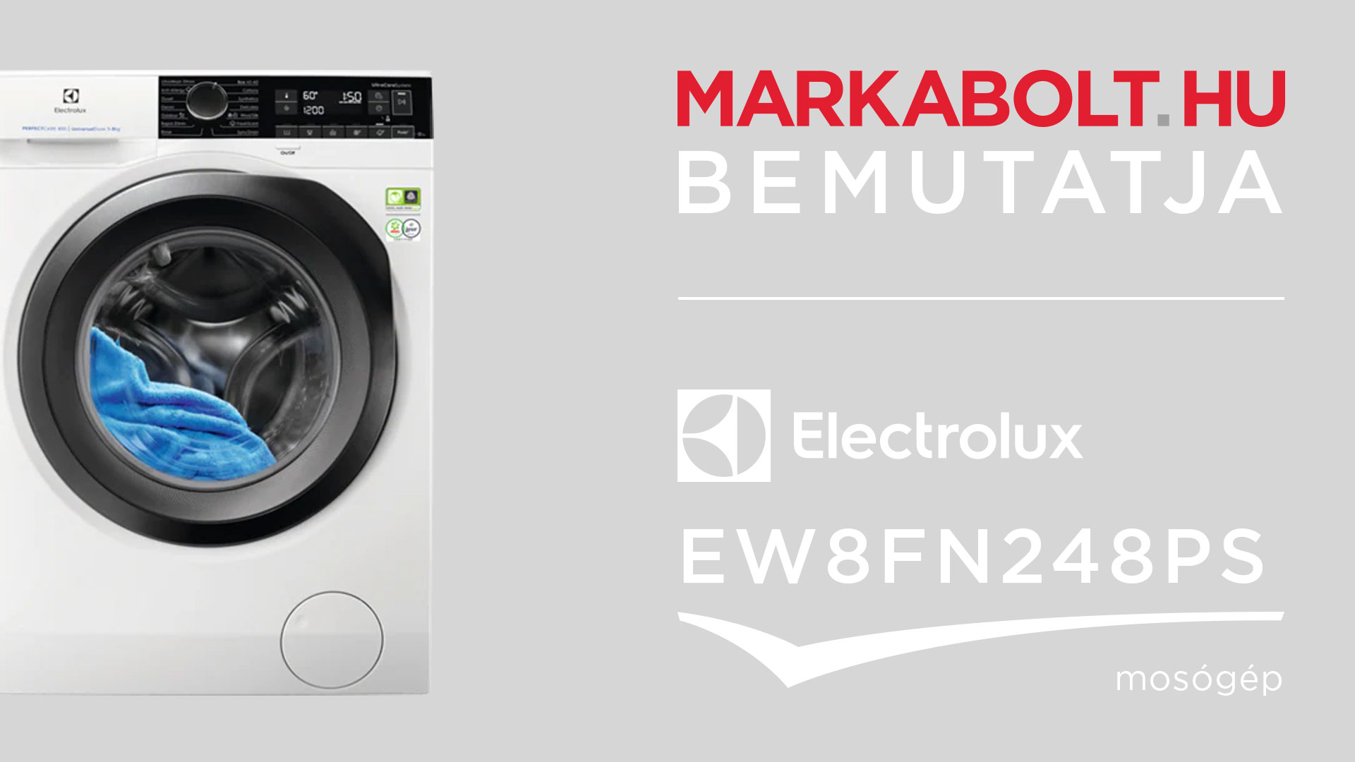 N&eacute;zd meg a Electrolux EW8FN248PS vide&oacute;j&aacute;t