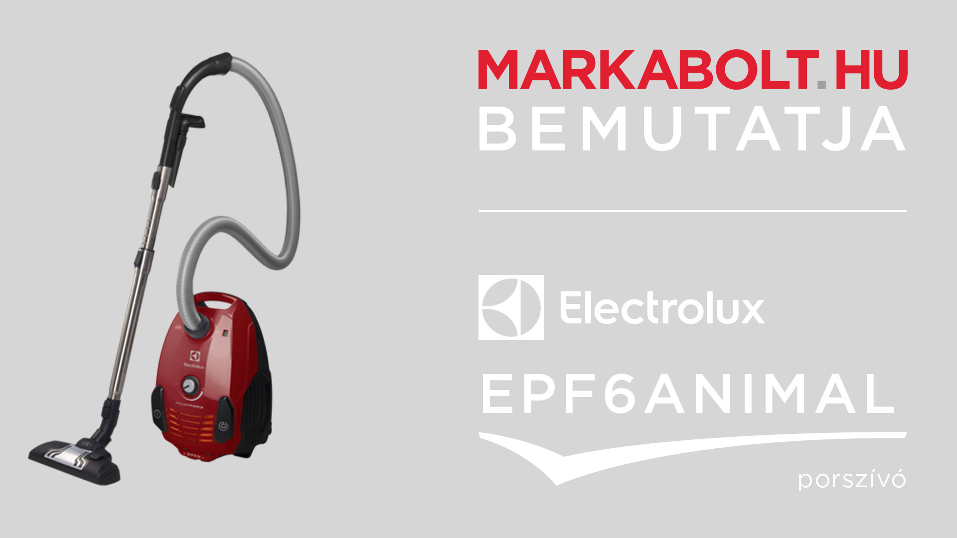 N&eacute;zd meg a Electrolux EPF6ANIMAL vide&oacute;j&aacute;t