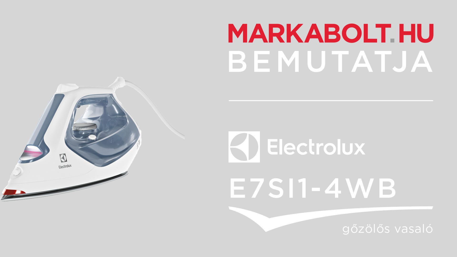 N&eacute;zd meg a Electrolux E7SI1-4WB vide&oacute;j&aacute;t