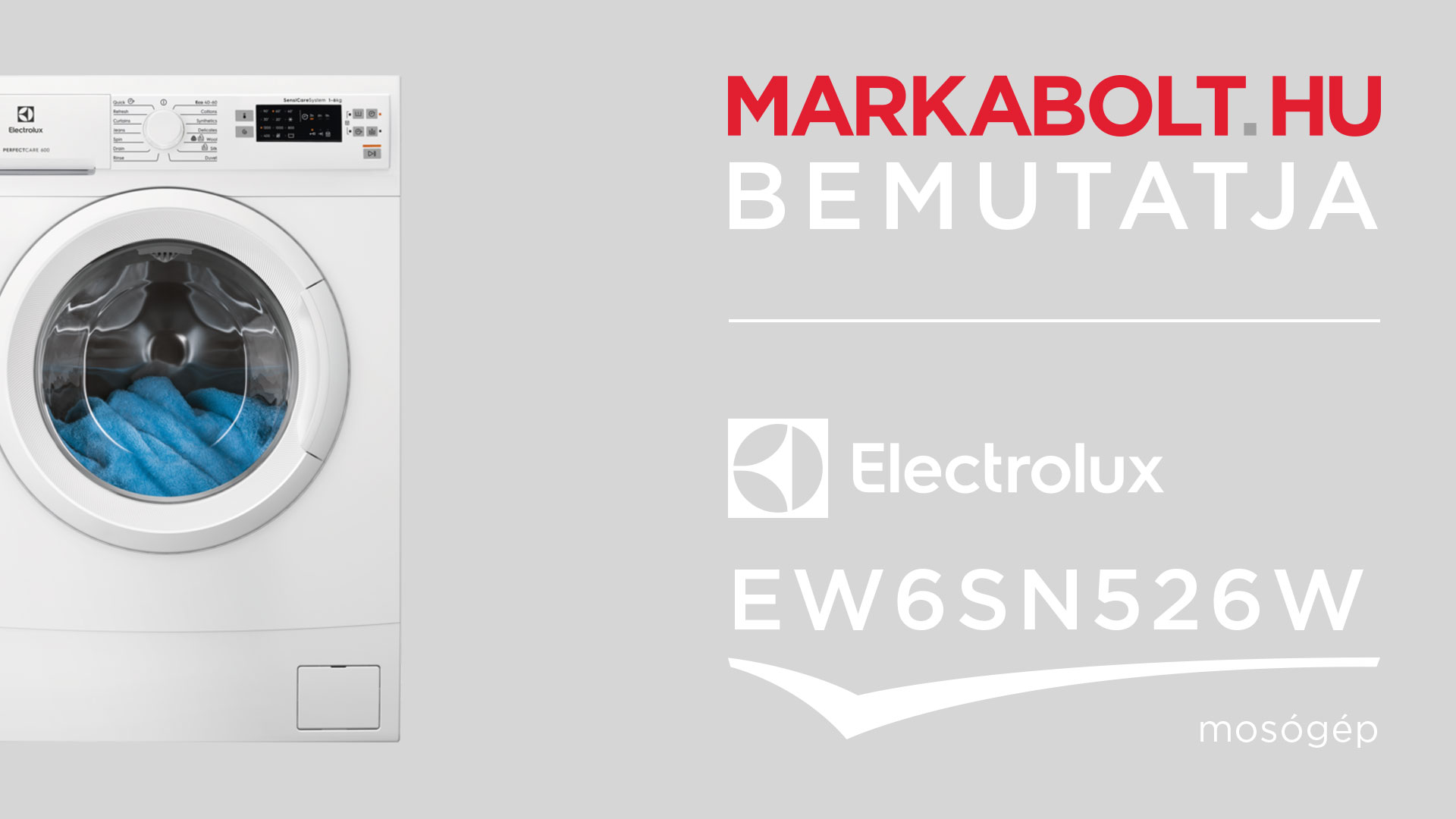 N&eacute;zd meg a Electrolux EW6SN526W vide&oacute;j&aacute;t