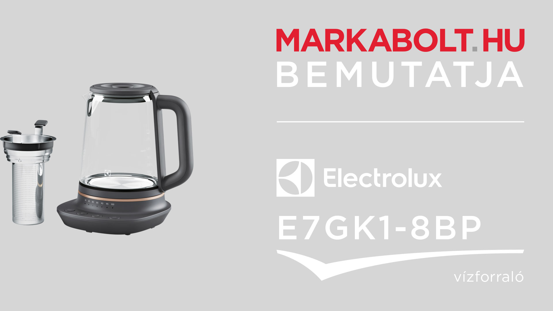 N&eacute;zd meg a Electrolux E7GK1-8BP vide&oacute;j&aacute;t