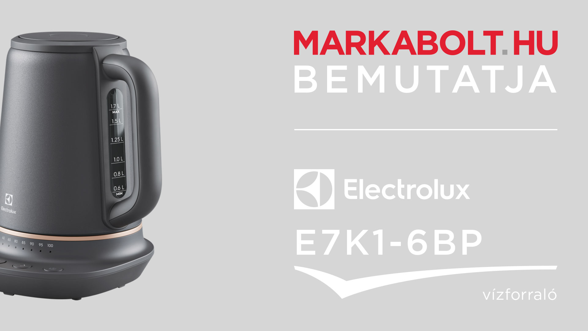 N&eacute;zd meg a Electrolux E7K1-6BP vide&oacute;j&aacute;t