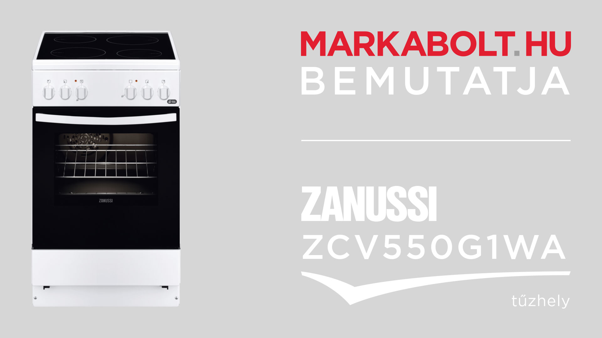 N&eacute;zd meg a Zanussi ZCV550G1WA vide&oacute;j&aacute;t