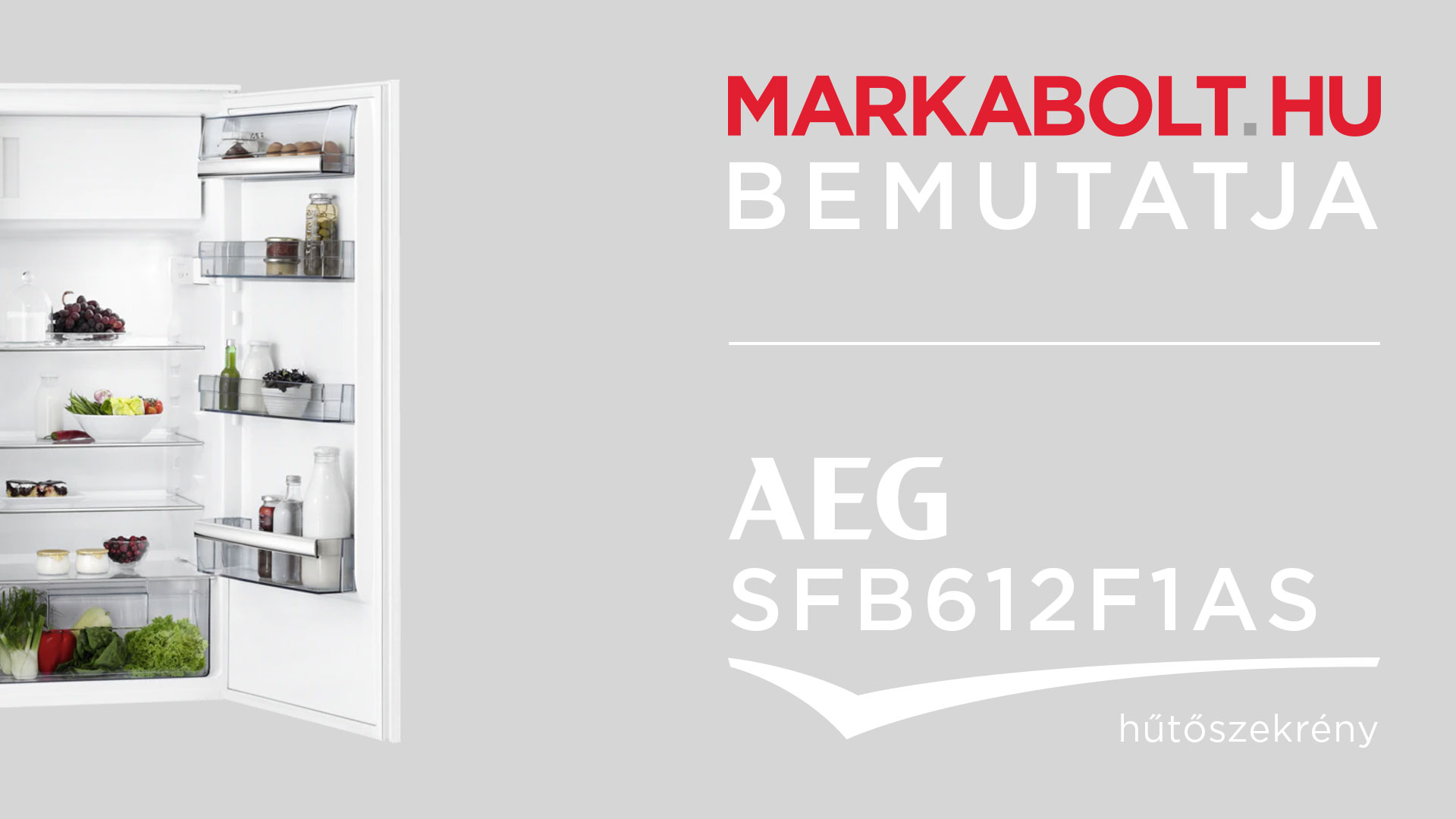 N&eacute;zd meg a AEG SFB612F1AS vide&oacute;j&aacute;t