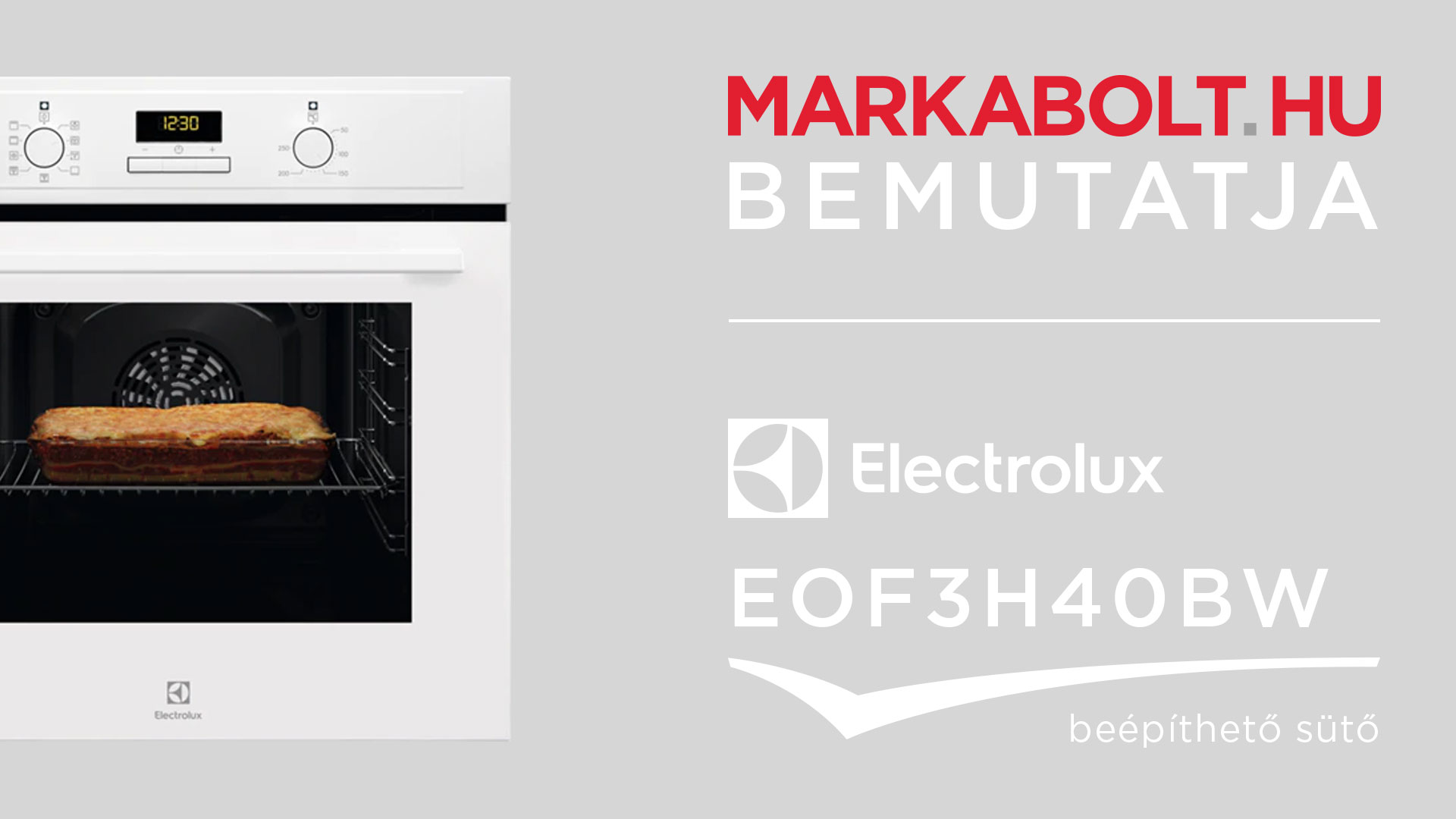 N&eacute;zd meg a Electrolux EOF3H40BW vide&oacute;j&aacute;t