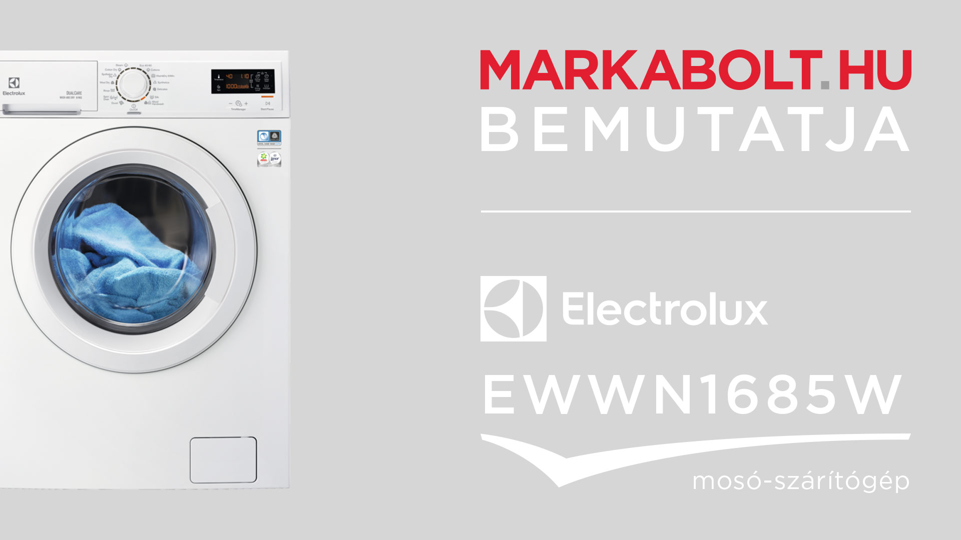N&eacute;zd meg a Electrolux EWWN1685W vide&oacute;j&aacute;t