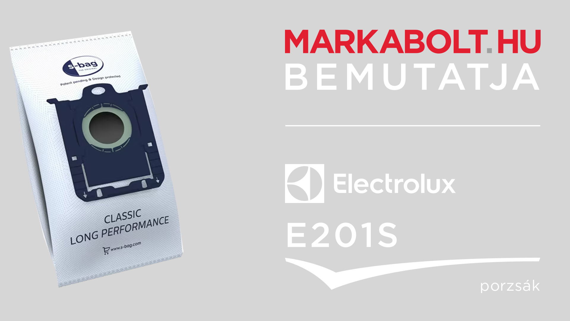 N&eacute;zd meg a Electrolux E201S vide&oacute;j&aacute;t