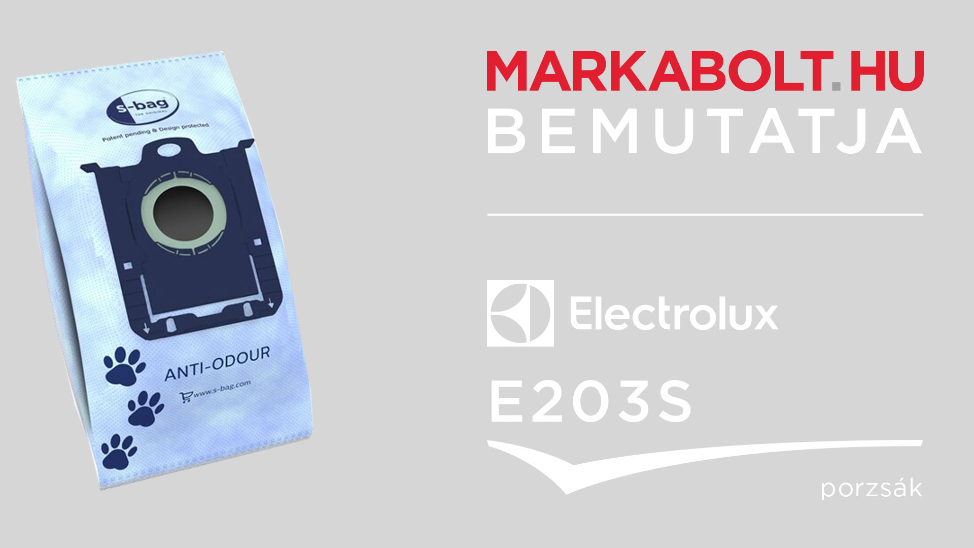 N&eacute;zd meg a Electrolux E203S vide&oacute;j&aacute;t