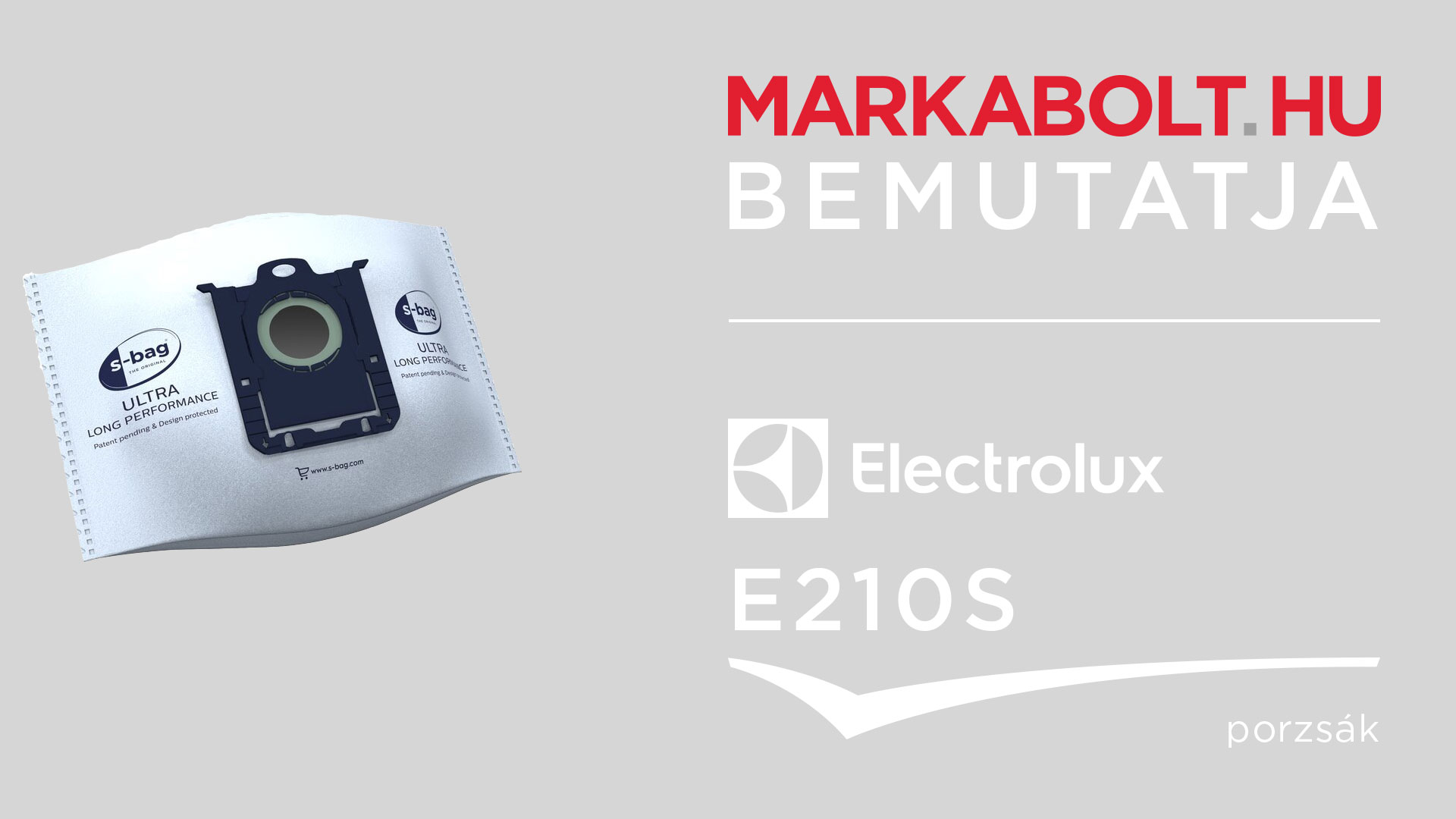 N&eacute;zd meg a Electrolux E210S vide&oacute;j&aacute;t