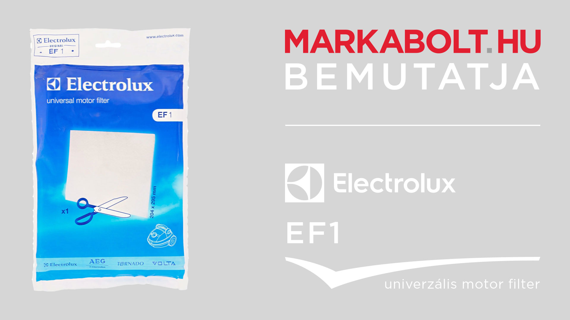 Electrolux EF1 videó