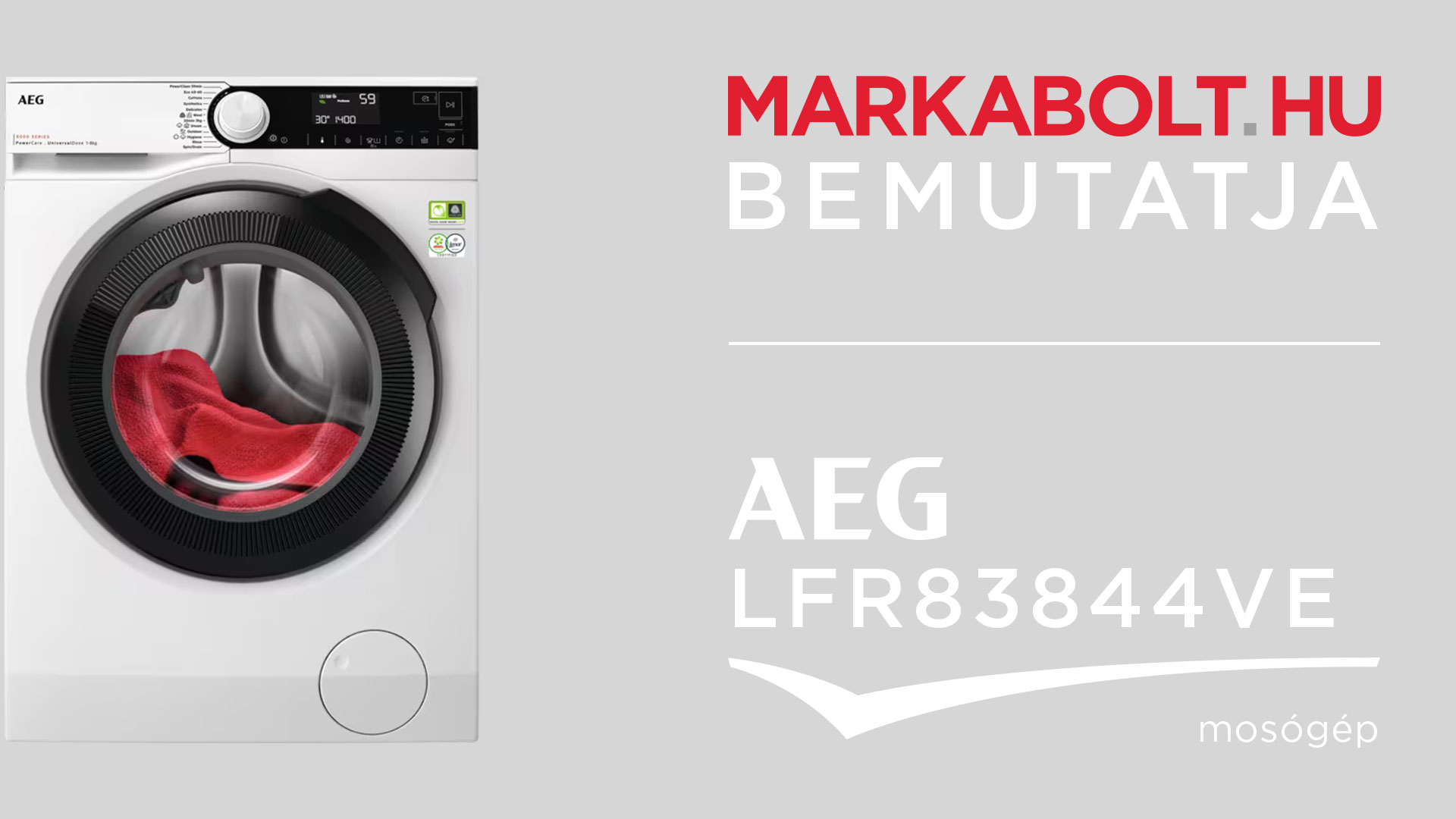 N&eacute;zd meg a AEG LFR83844VE vide&oacute;j&aacute;t