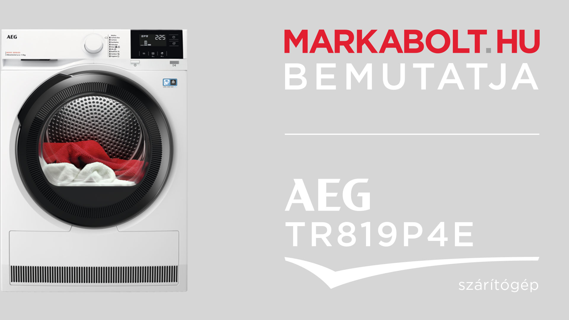 N&eacute;zd meg a AEG TR819P4E vide&oacute;j&aacute;t