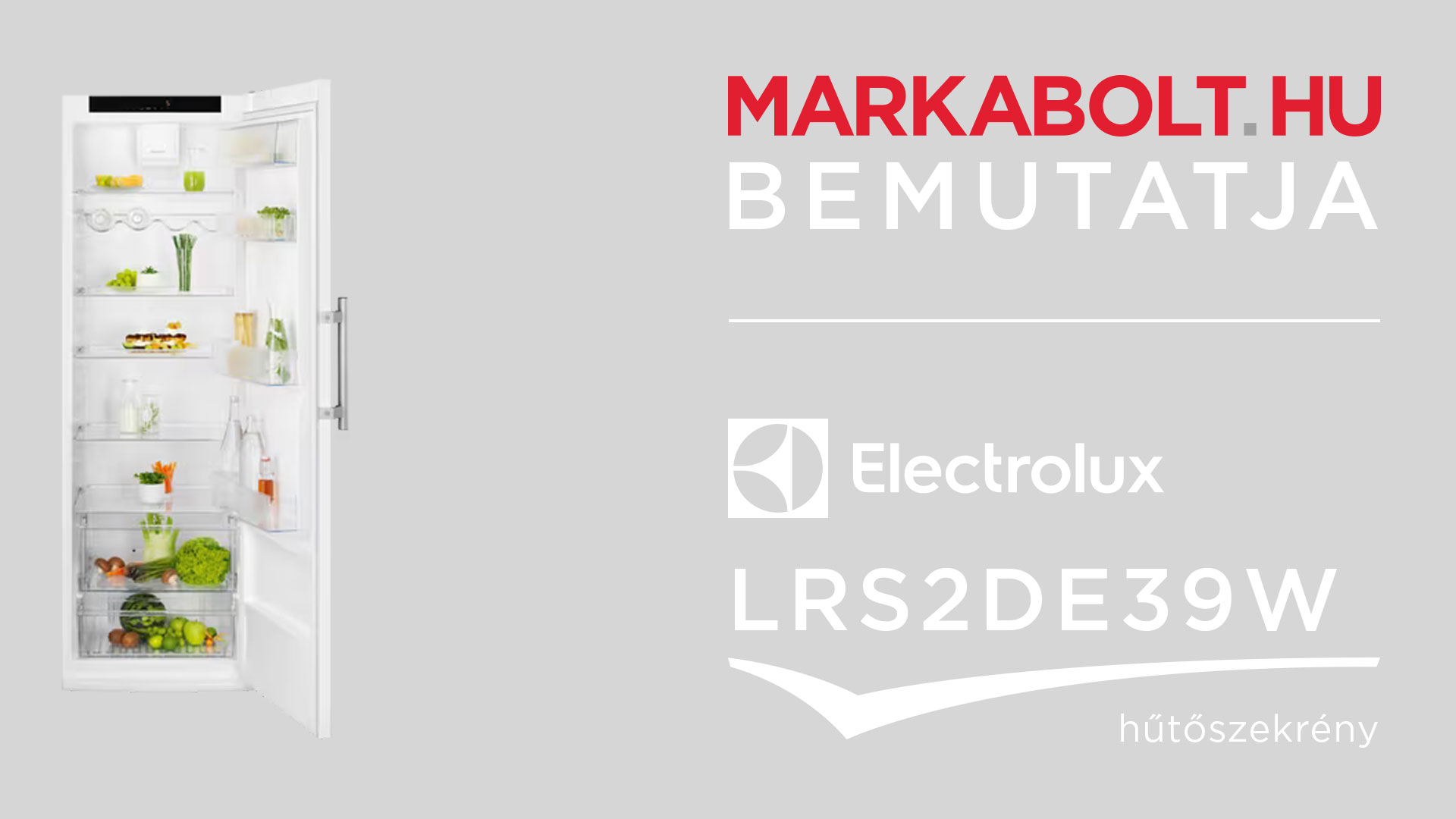 N&eacute;zd meg a Electrolux LRS2DE39W vide&oacute;j&aacute;t