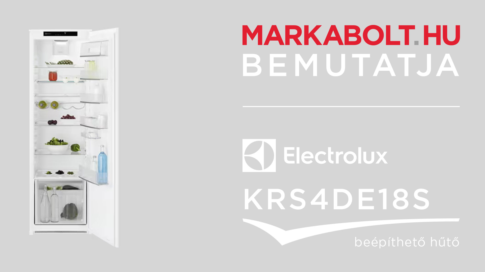 N&eacute;zd meg a Electrolux KRS4DE18S vide&oacute;j&aacute;t