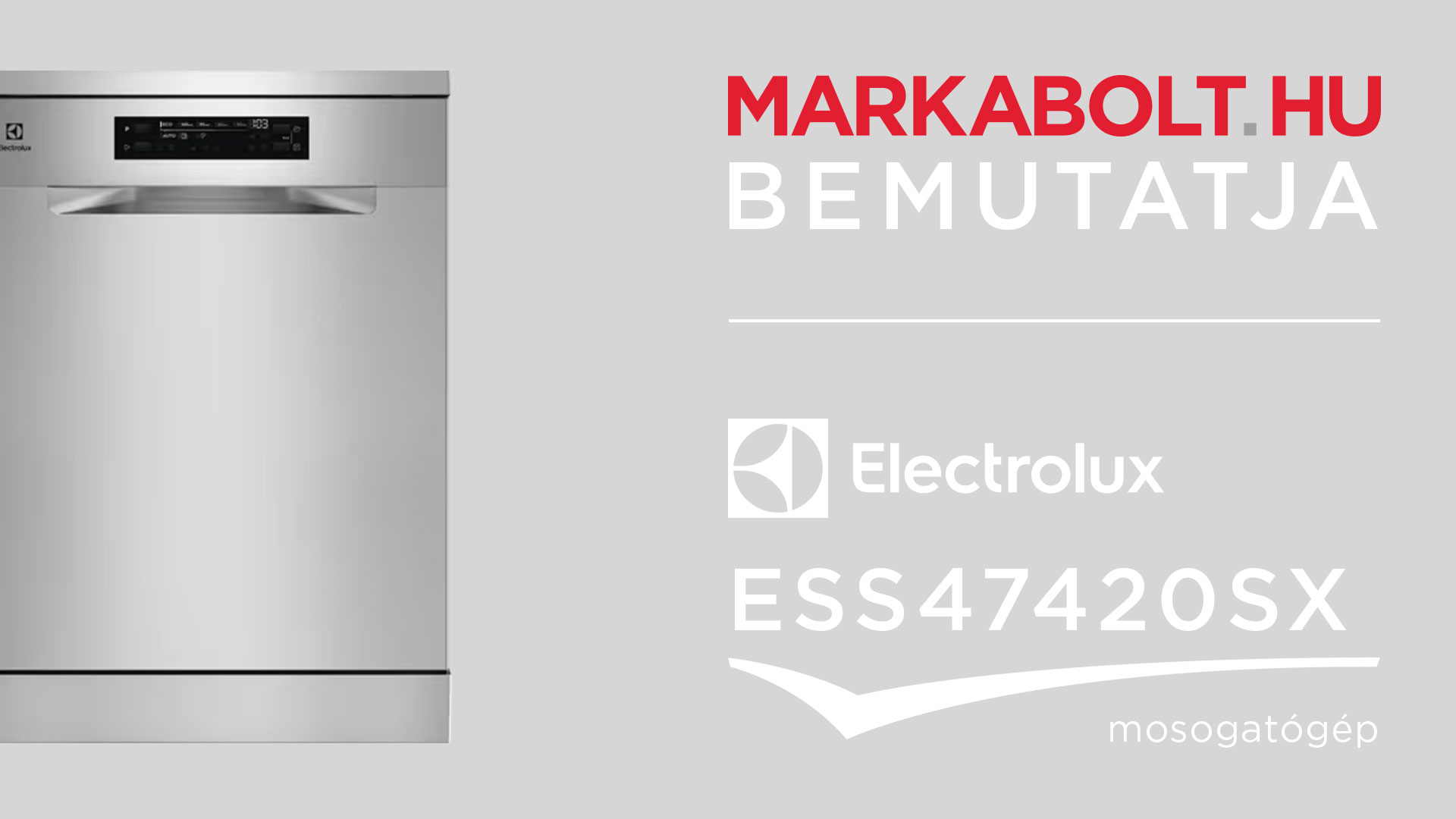 N&eacute;zd meg a Electrolux ESS47420SX vide&oacute;j&aacute;t