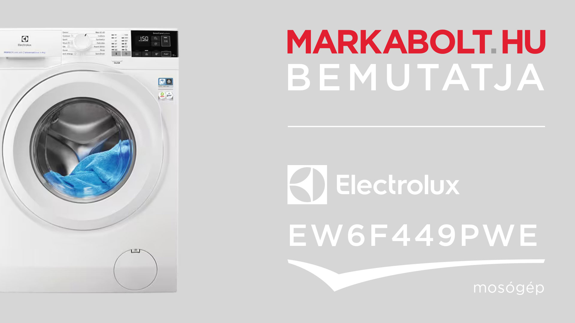 N&eacute;zd meg a Electrolux EW6F449PWE vide&oacute;j&aacute;t