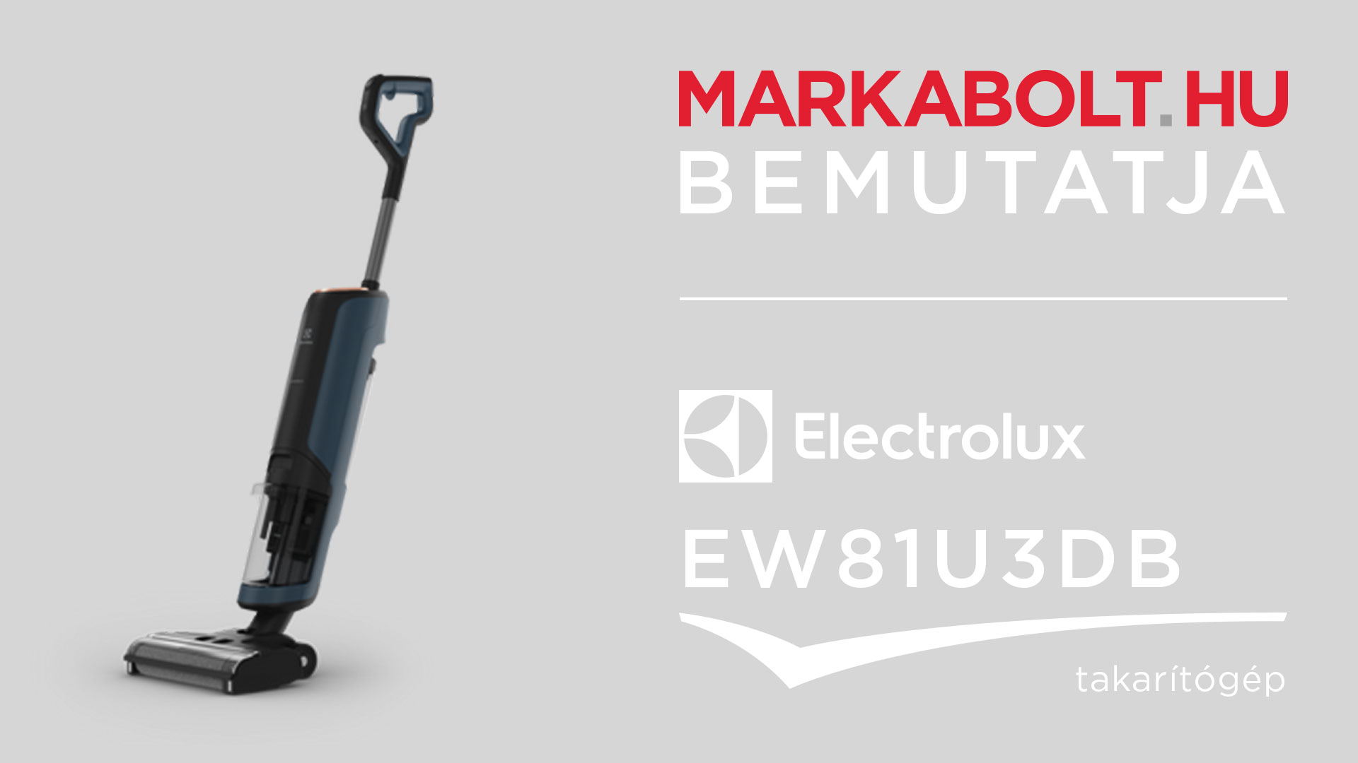 N&eacute;zd meg a Electrolux EW81U3DB vide&oacute;j&aacute;t