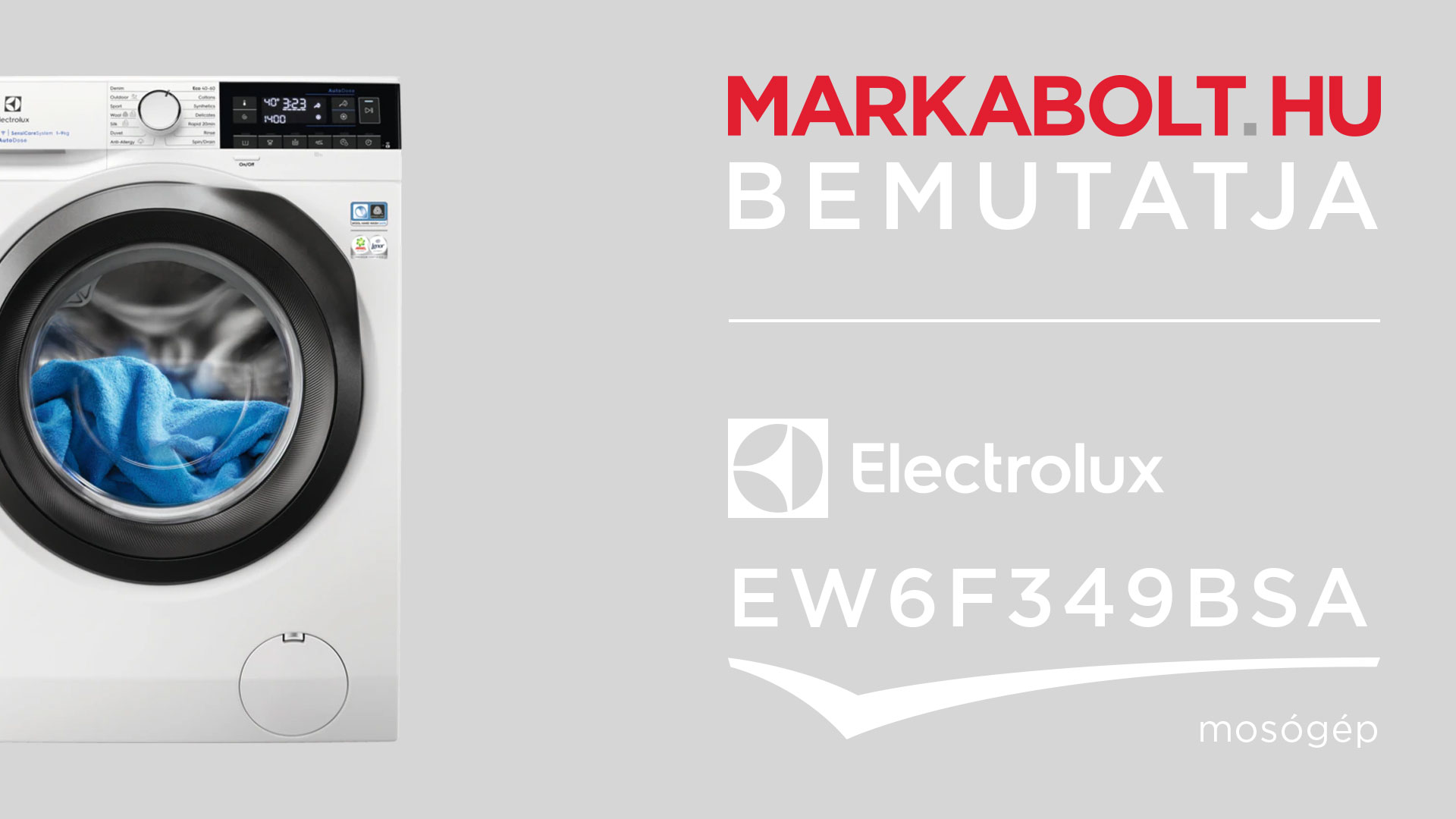 N&eacute;zd meg a Electrolux EW6F349BSA vide&oacute;j&aacute;t
