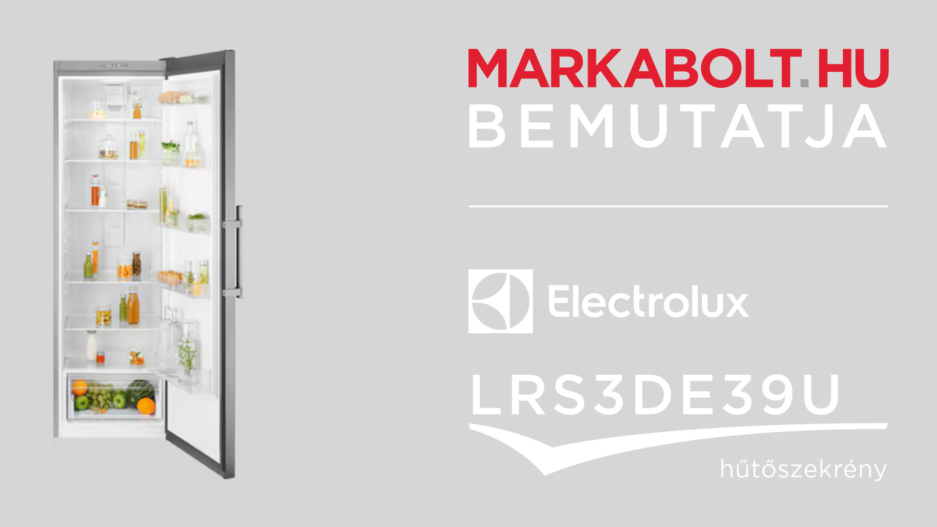 N&eacute;zd meg a Electrolux LRS3DE39U vide&oacute;j&aacute;t