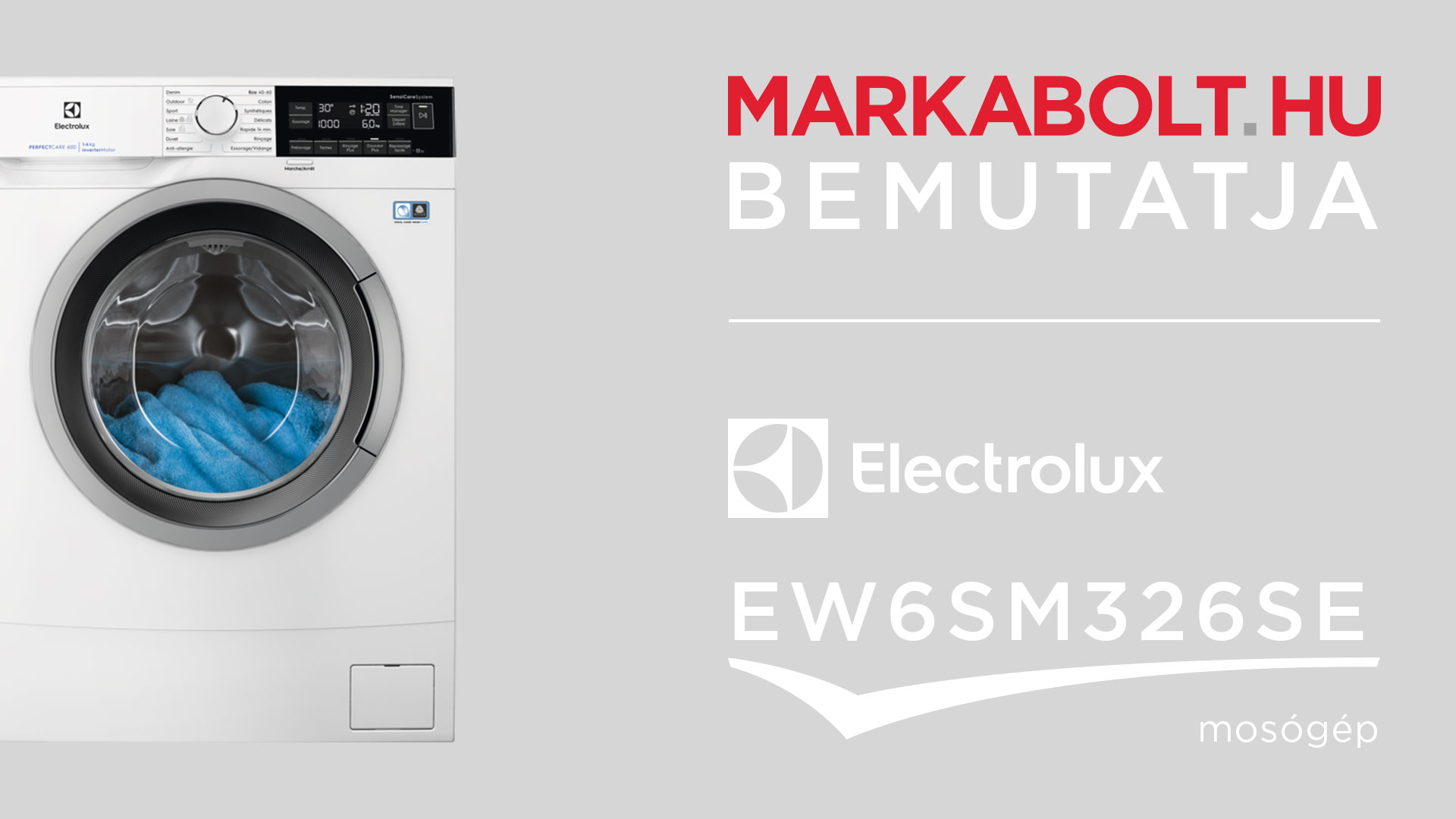 N&eacute;zd meg a Electrolux EW6SM326SE vide&oacute;j&aacute;t