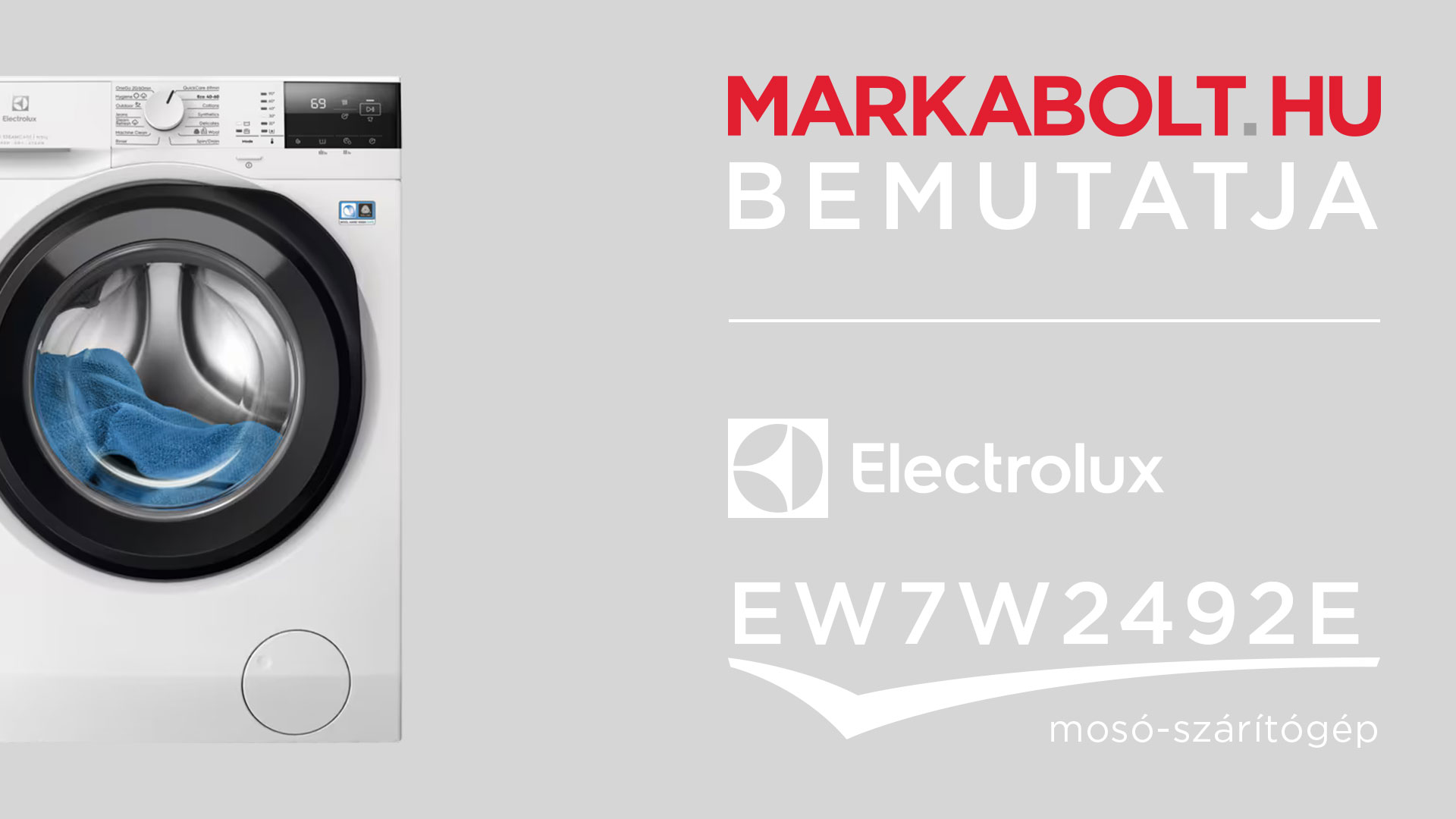 N&eacute;zd meg a Electrolux EW7W2492E vide&oacute;j&aacute;t