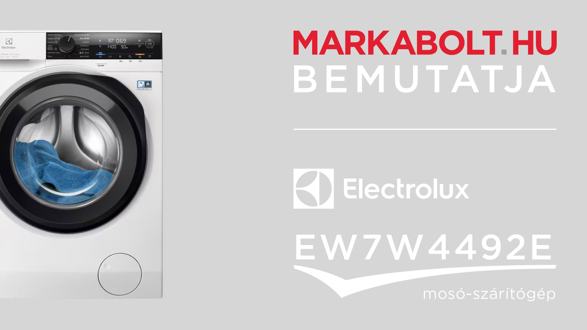 N&eacute;zd meg a Electrolux EW7W4492E vide&oacute;j&aacute;t