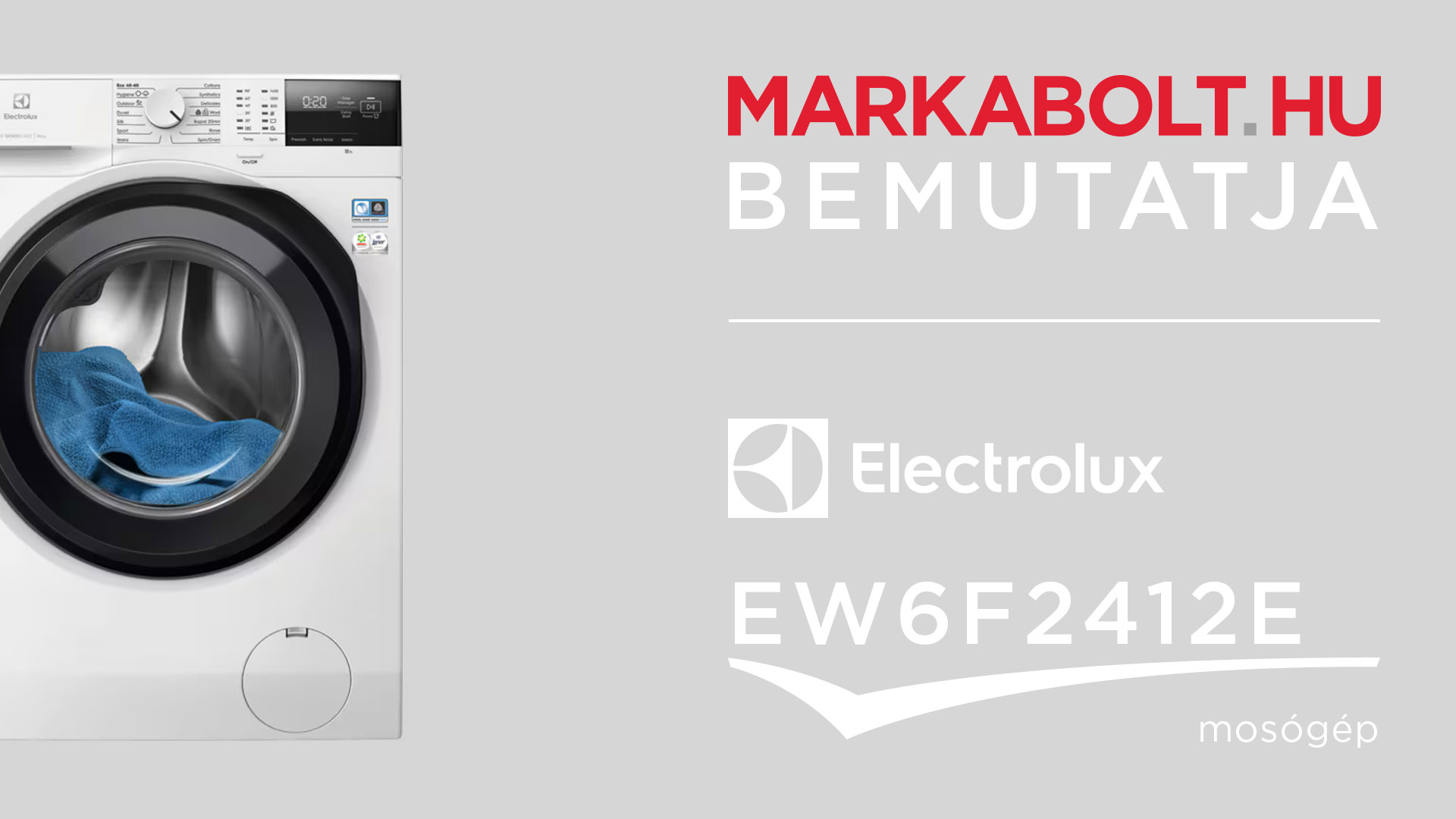 N&eacute;zd meg a Electrolux EW6F2412E vide&oacute;j&aacute;t